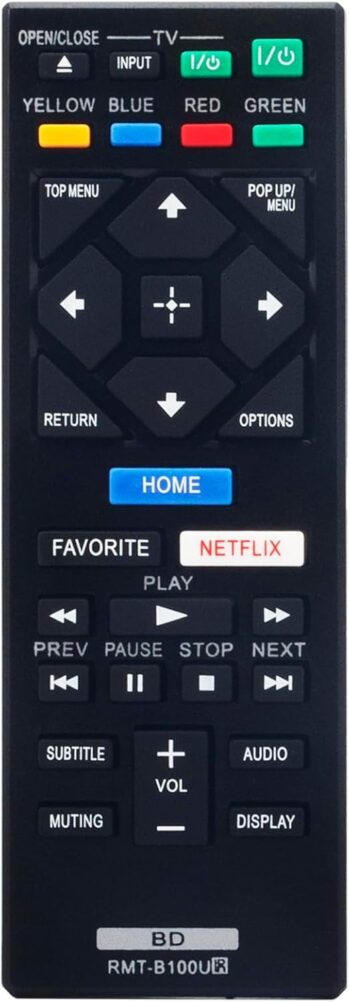 Replacement Remote fit for Sony Blu-ray Disc DVD Player