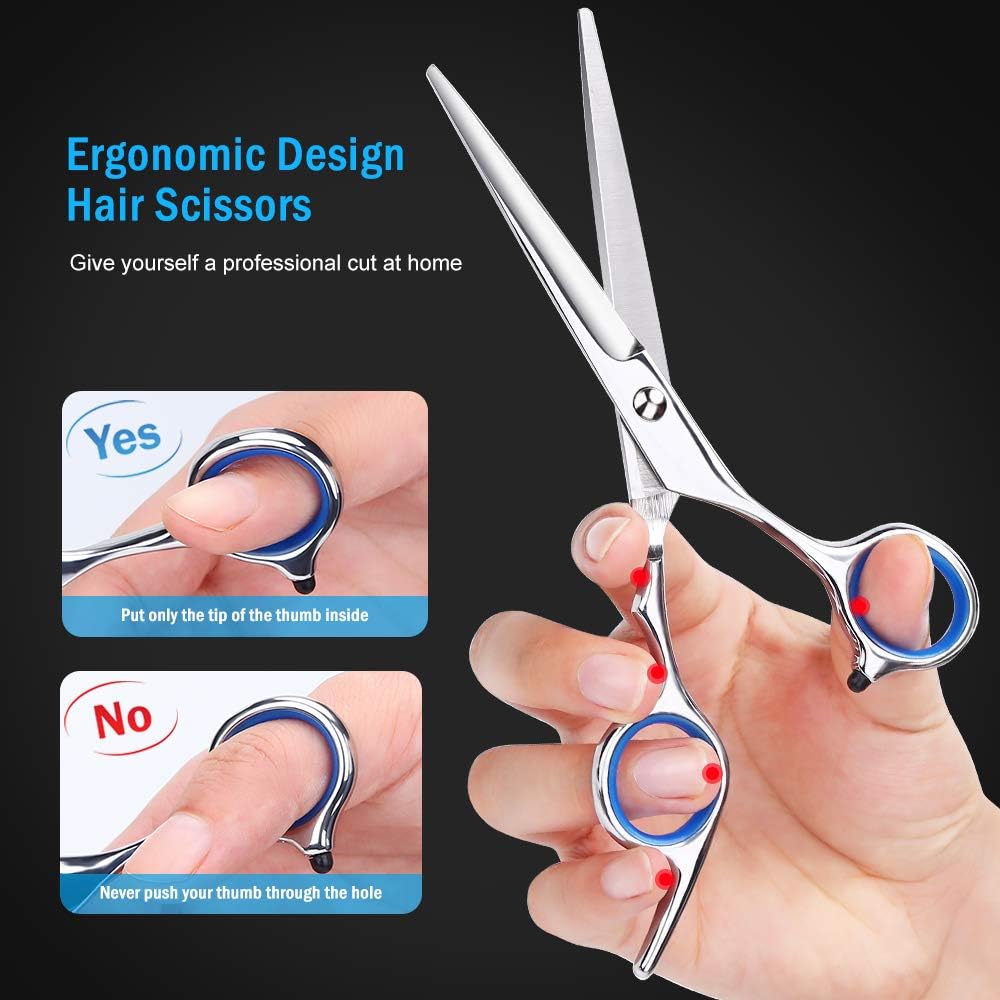 Professional Hair Cutting Scissors, 9 PCS Barber Thinning Scissors Hairdressing - Image 4