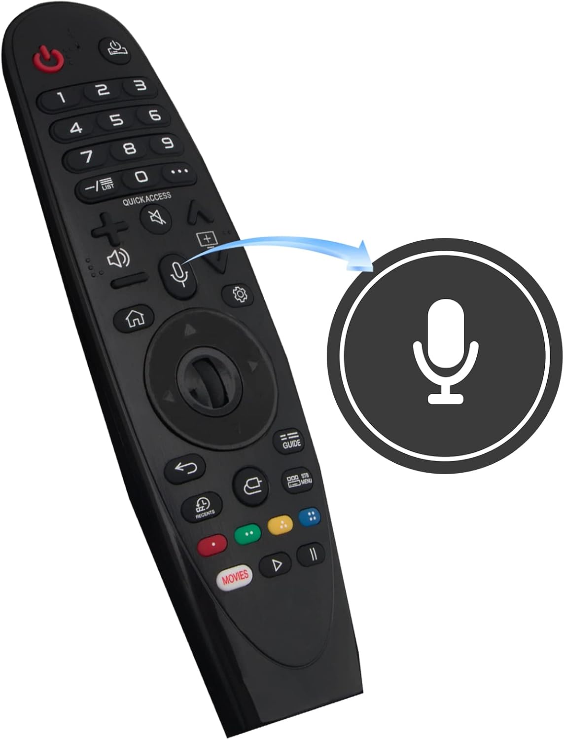 Replacement Magic Voice Remote Control AN-MR19BA fit for LG TV 75UM7570PUD - Image 2