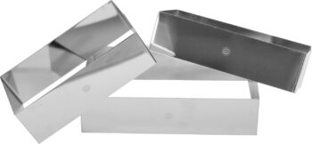 Stainless Steel 3 Sizes Rectangular Molding Forming Layering Cake Pastry Rings
