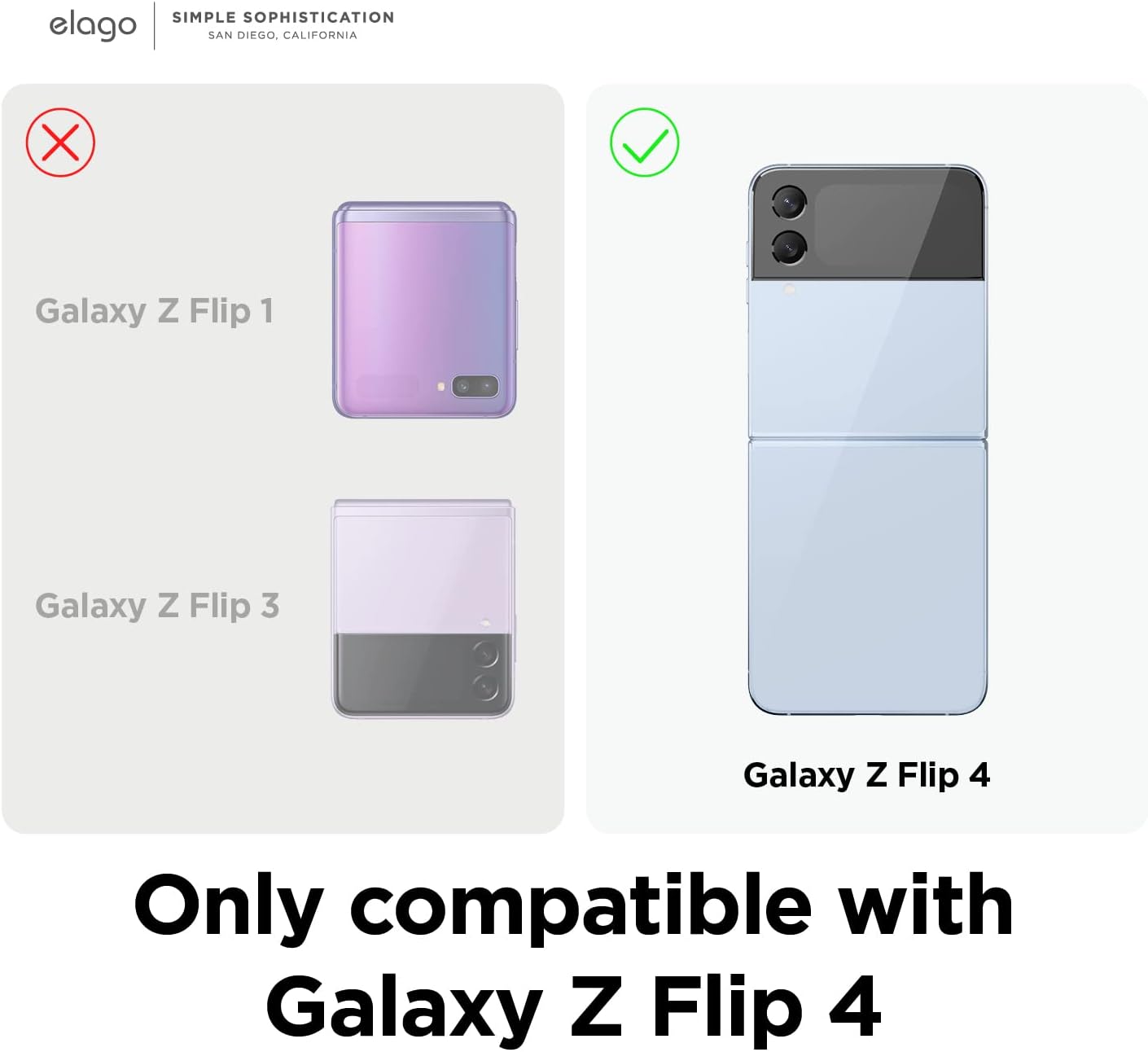 Hybrid Clear Case Compatible with Samsung Galaxy Z Flip 4, PC + TPU Hybrid Tech - Image 2