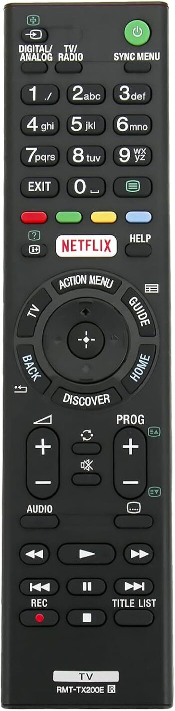 Remote Replacement for Sony TV RMF-TX200A RMF-TX300U KD-49X8000D