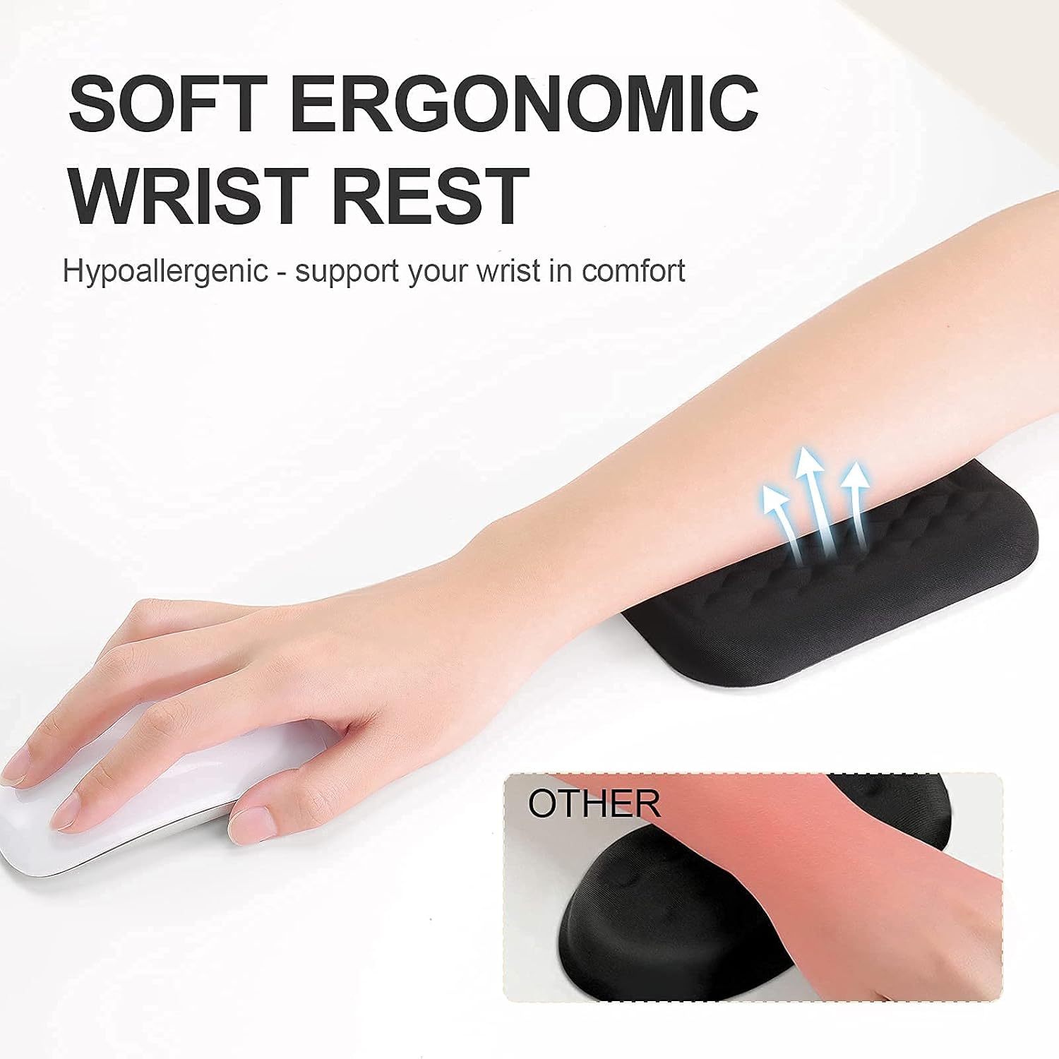Ergonomic Wrist Rest Pad Armrest Pad Elbow Rest Pad, Prevent Hands Becoming - Image 5