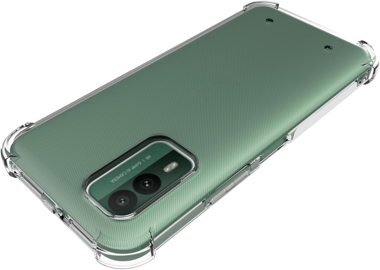 For Nokia XR21 5G Clear TPU Four Corner Protective Transparent Soft Case - Image 4