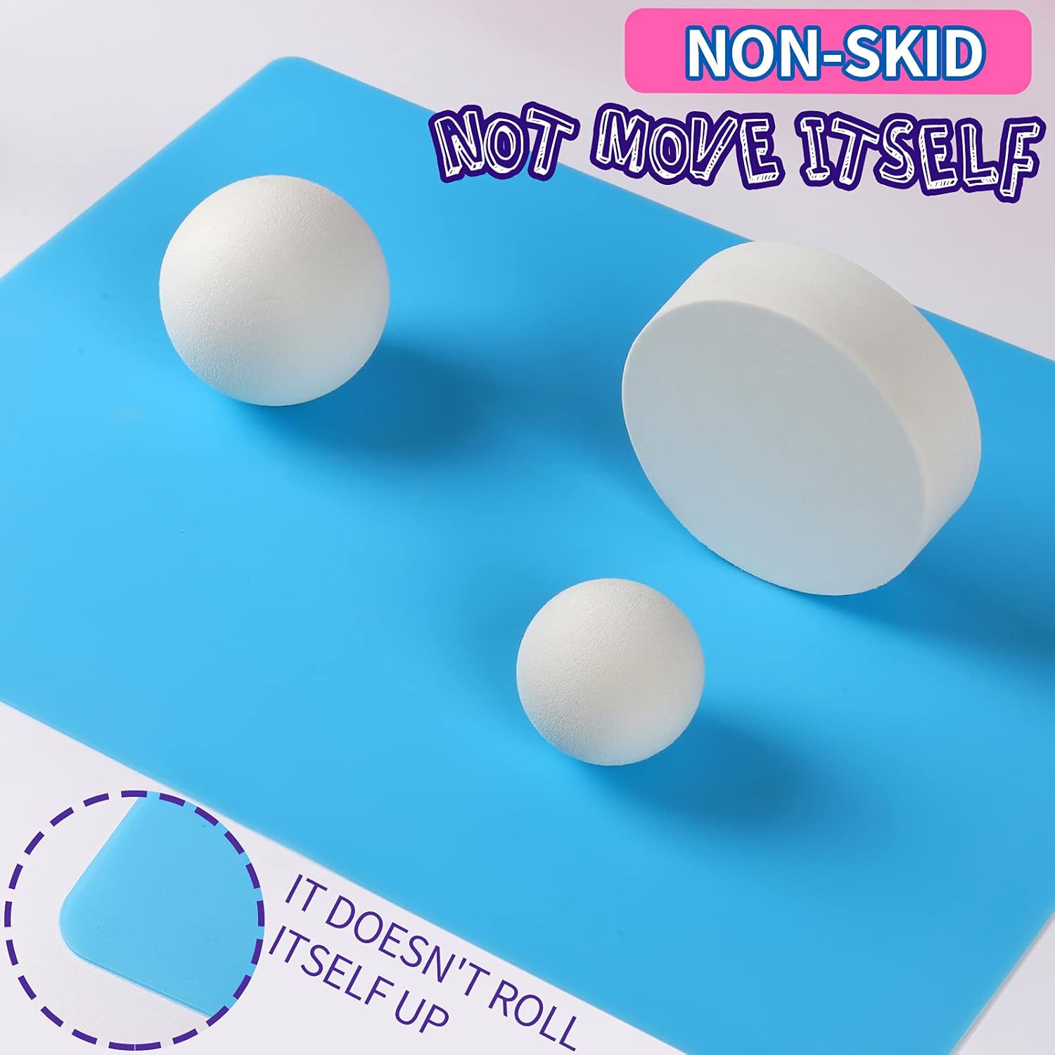 Silicone Mat, 2 Pack 15.7"x11.7" Large Silicone Sheet for Crafts Jewelry Casting - Image 6