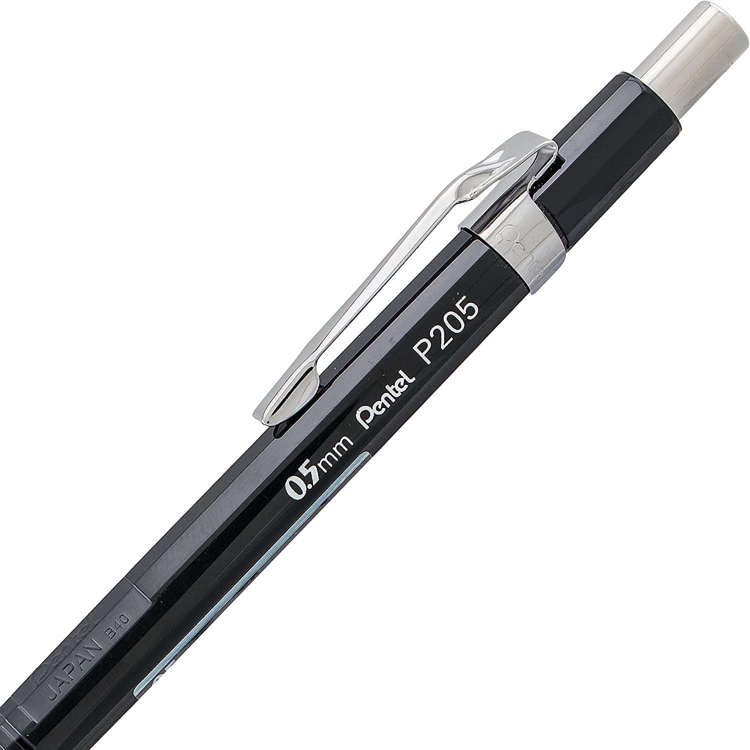 Pentel P200 Series Mechanical Pencil 0.5mm Black Barrel (YP205A-HB) - Image 6
