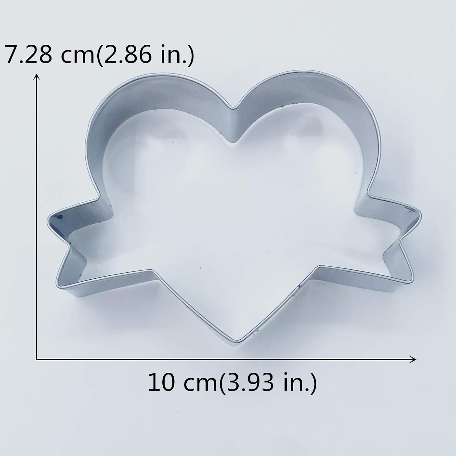 Wedding Heart with Ribbon Cookie Cutter Fondant Biscuit Cutter for Birthday - Image 4