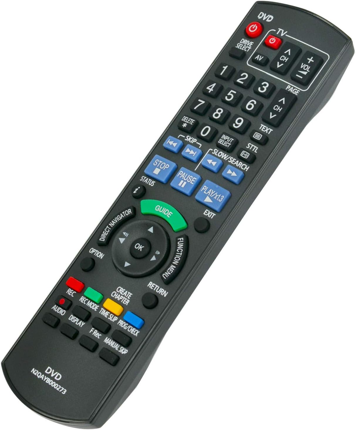 Remote Control Compatible with Panasonic DVD Recorder DMR-XW300 - Image 3