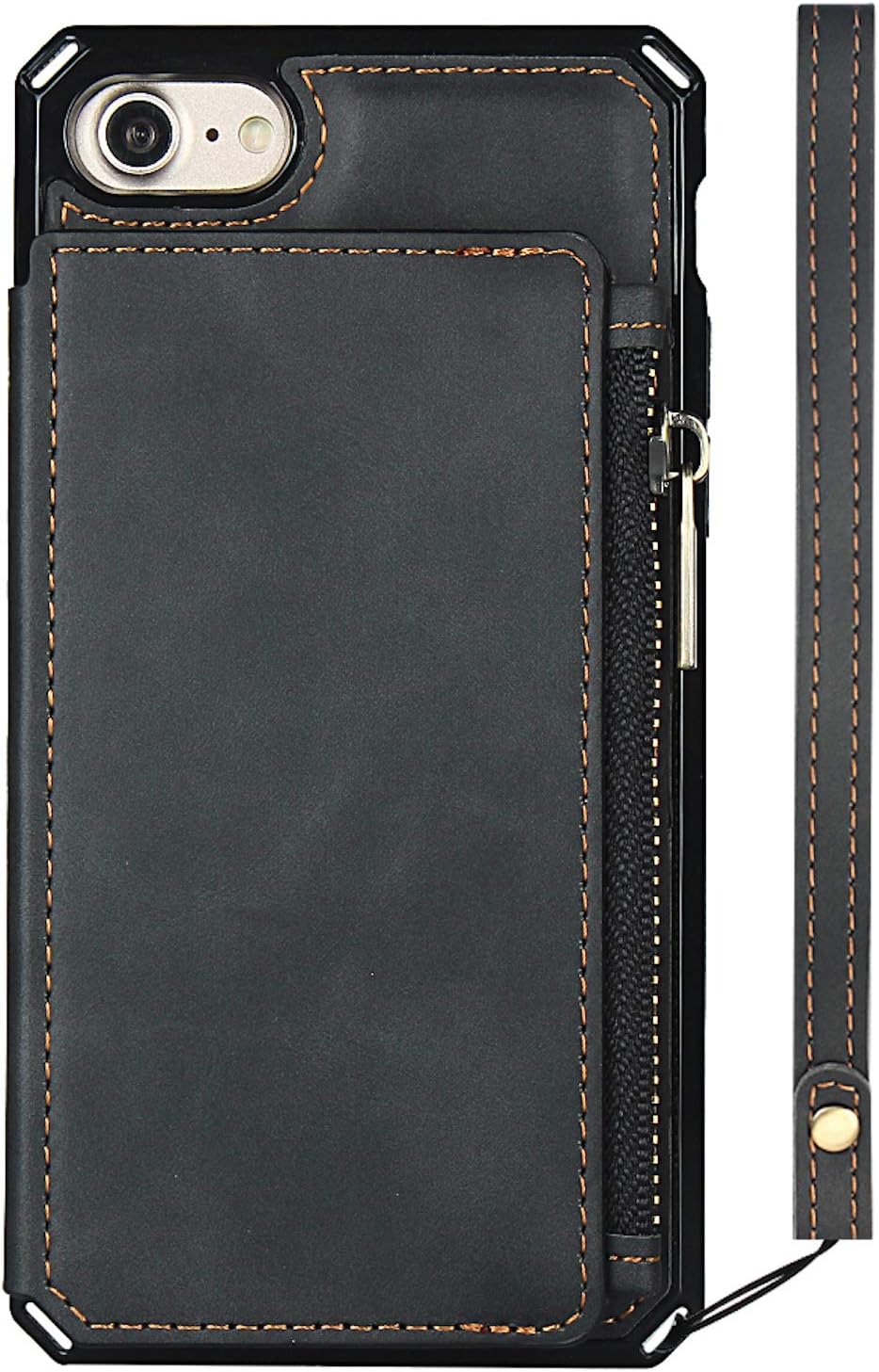iPhone 6/7/8,(RFID Blocking), Leather Waller Kickstand Case - Image 2