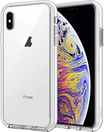 Case for iPhone Xs Max 6.5", Shockproof Phone Bumper Cover, Anti-Scratch (Clear)