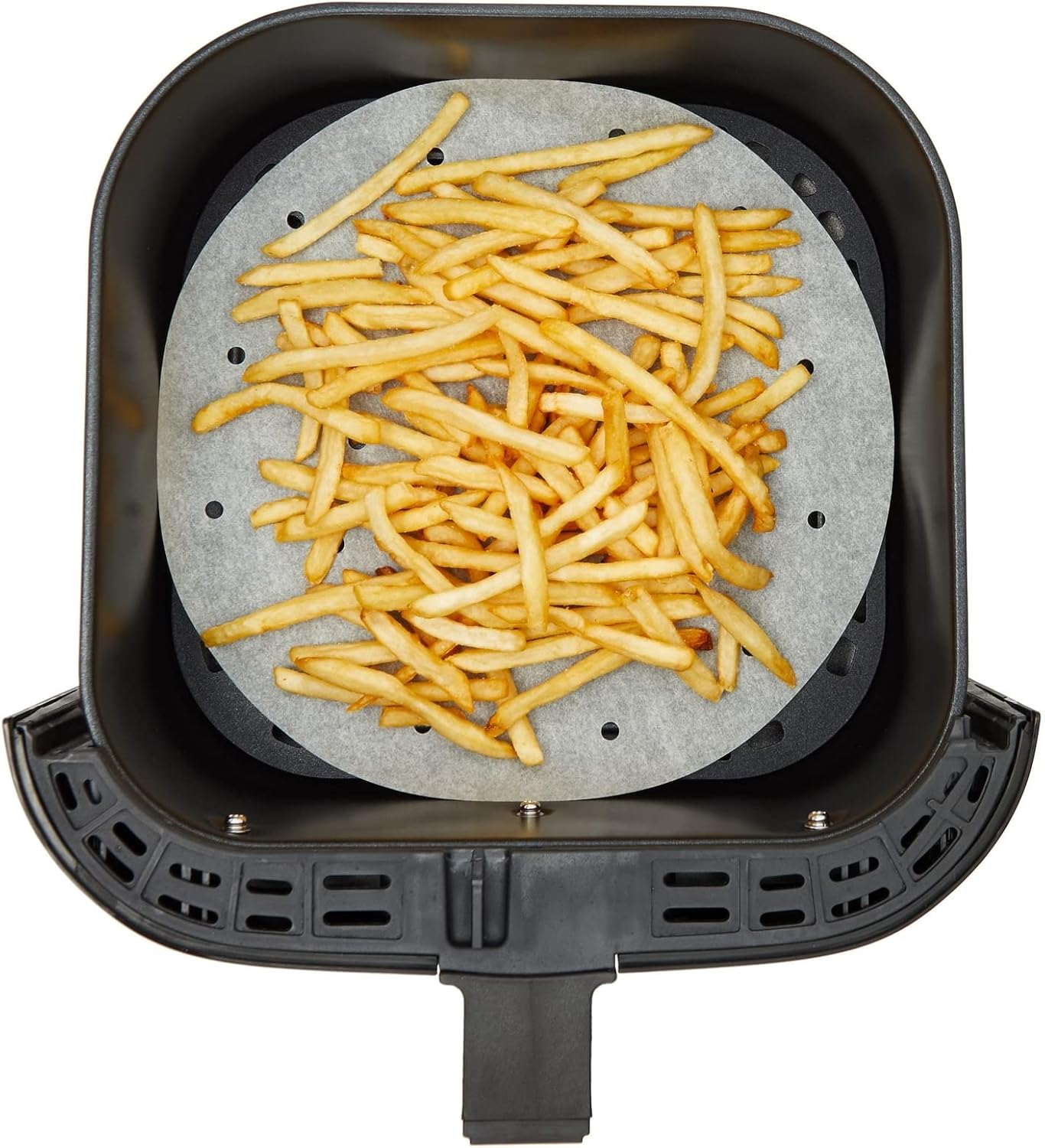 100 Pack Round Air Fryer Liners with Holes for Air Fryer Basket, (White) 10 Inch - Image 5