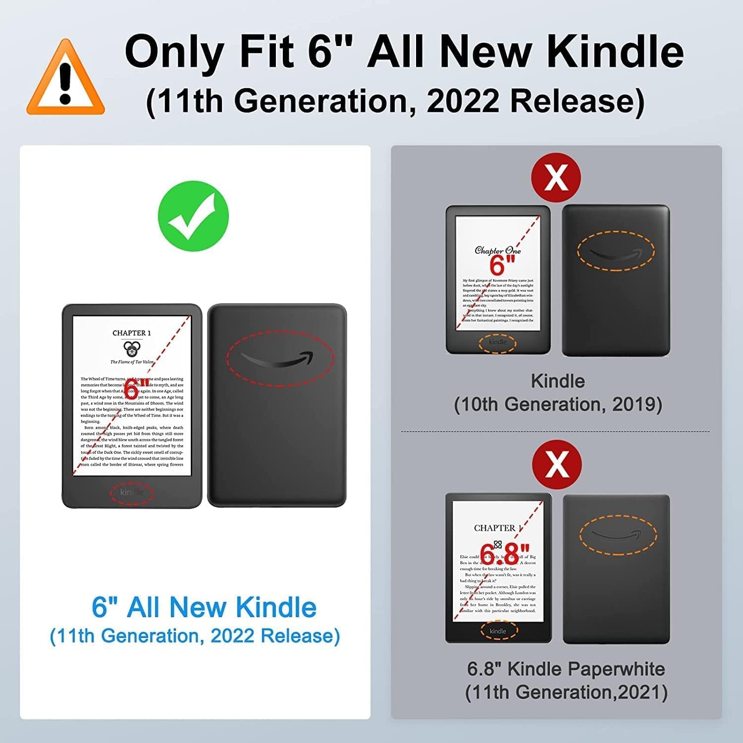 6" Kindle 11th Gen 2022 6" Clear TPU Transparent Soft Case - Image 2