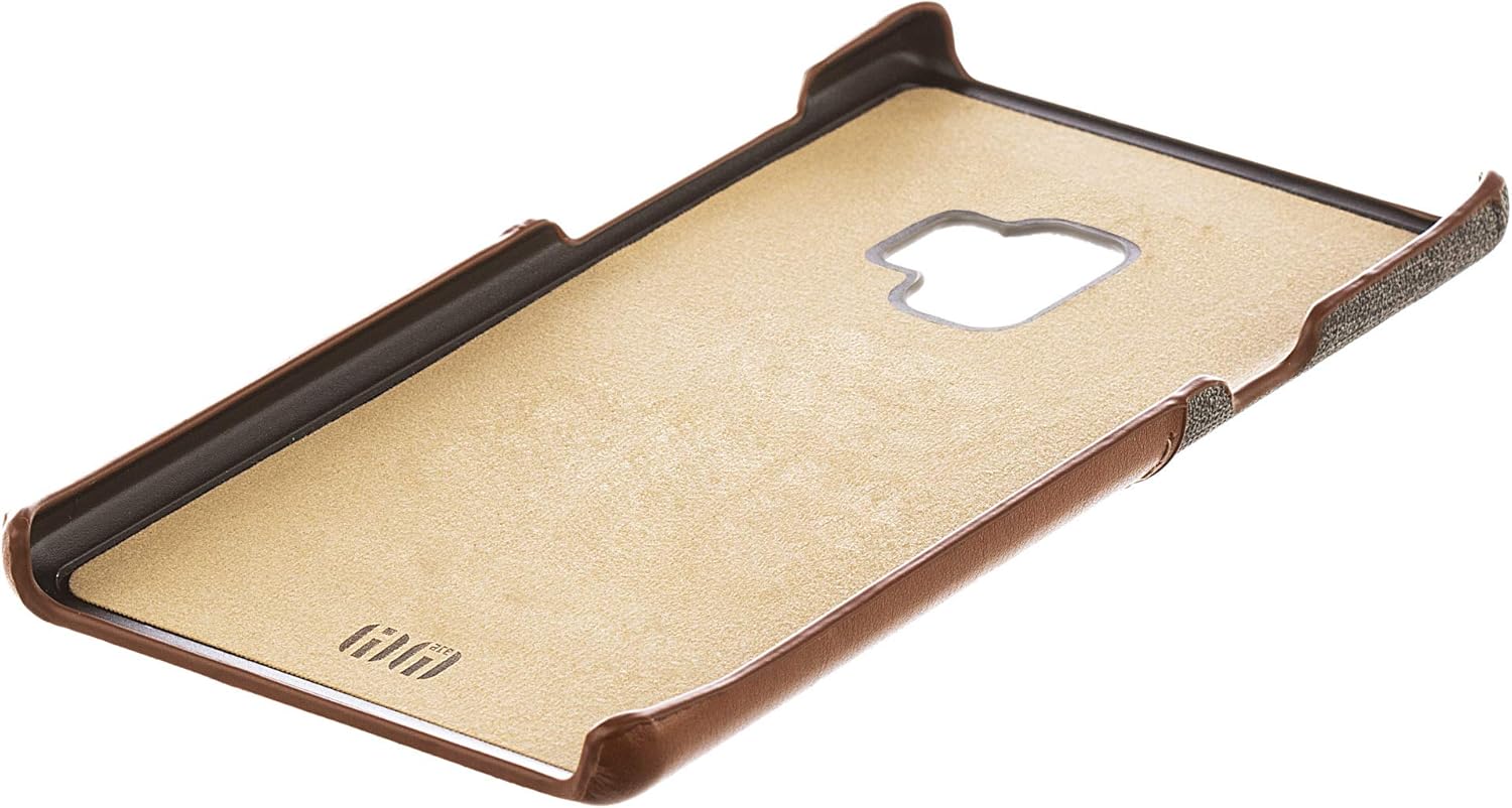 PU Leather Card Wallet Plastic Case for Samsung Galaxy S9 - Brown - Image 5