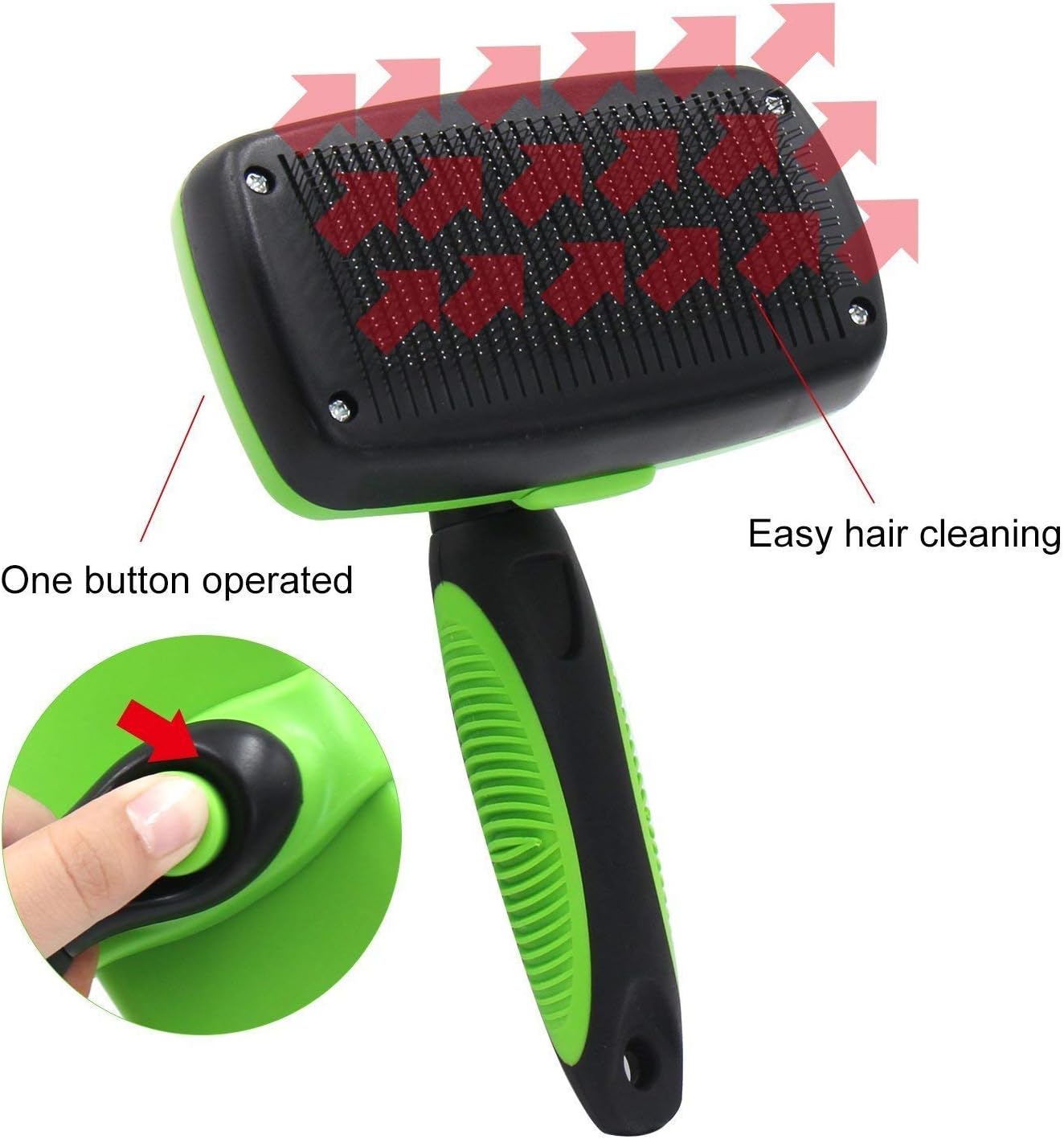 Self-Cleaning Slicker Brush, Grooming Brush for Dogs &Cats with Medium/Long Hair - Image 5