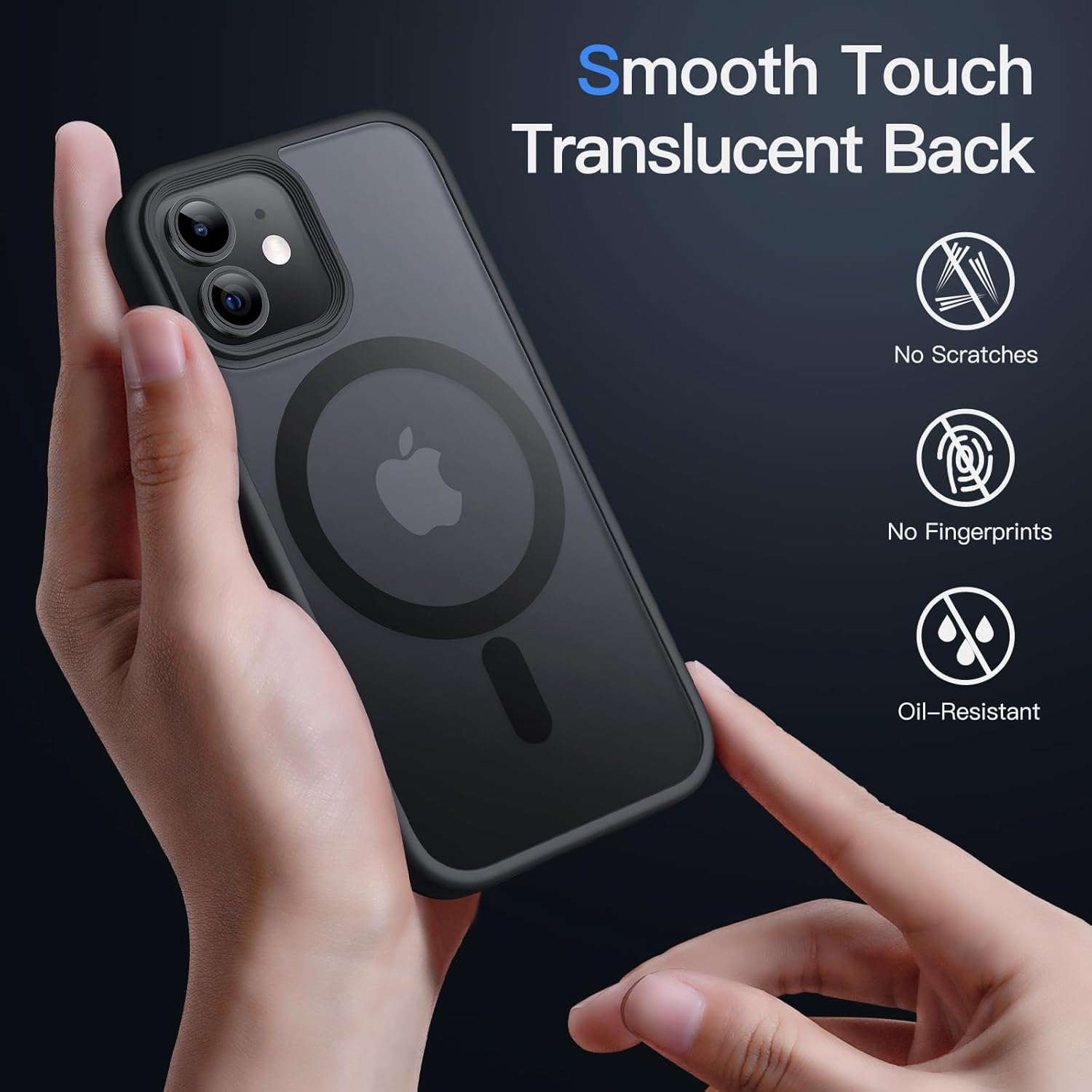 Magnetic Case for iPhone 12 Mini 5.4-Inch Compatible with MagSafe, Translucent - Image 4