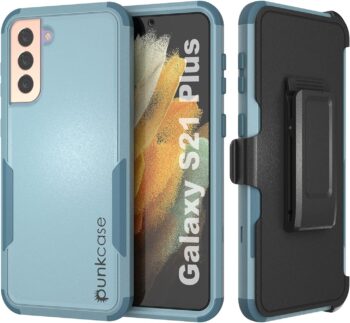Galaxy S21+ Plus Belt Clip Holster Case 4-1 Rugged Protective Multilayer Case
