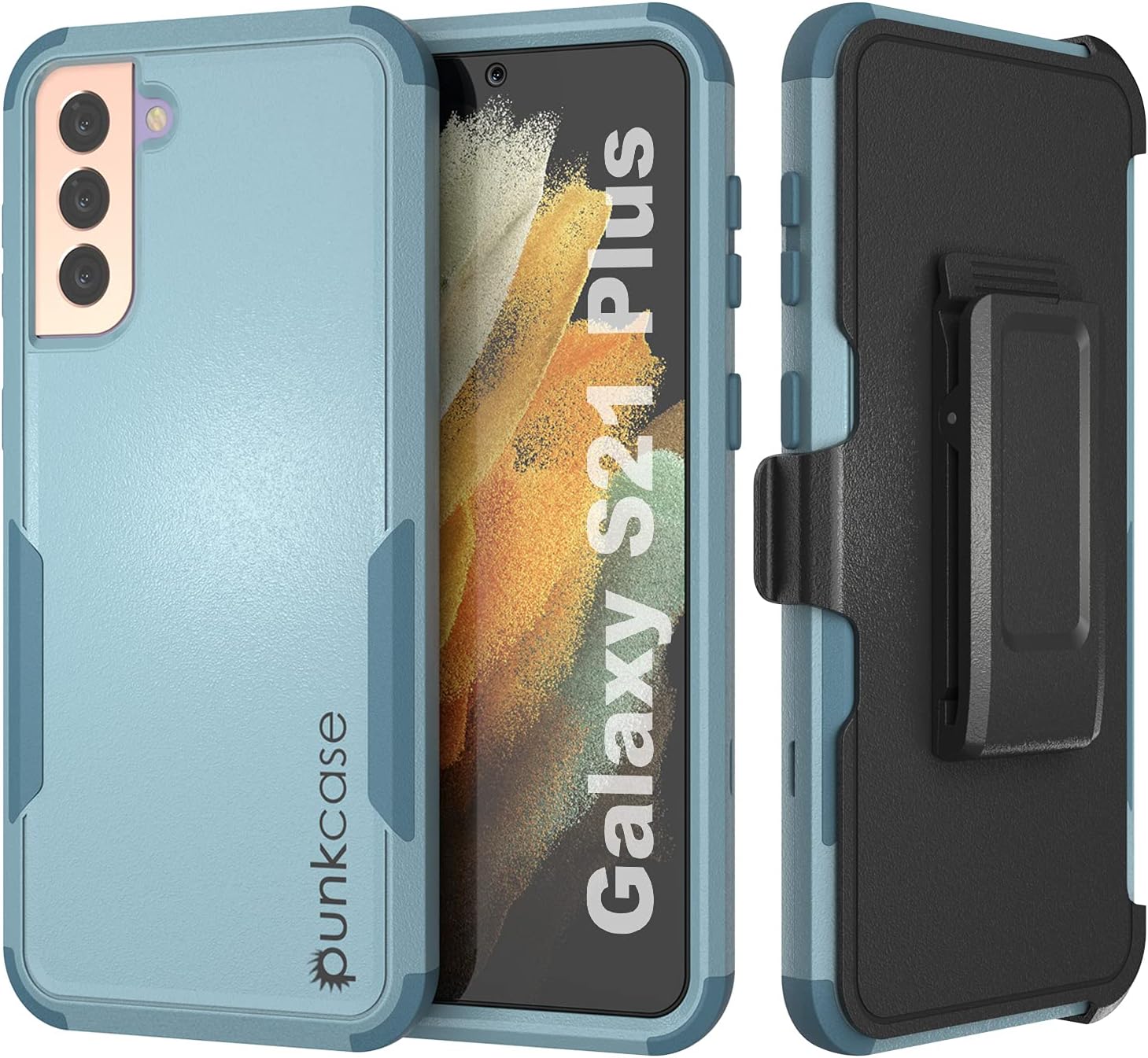 Galaxy S21+ Plus Belt Clip Holster Case 4-1 Rugged Protective Multilayer Case
