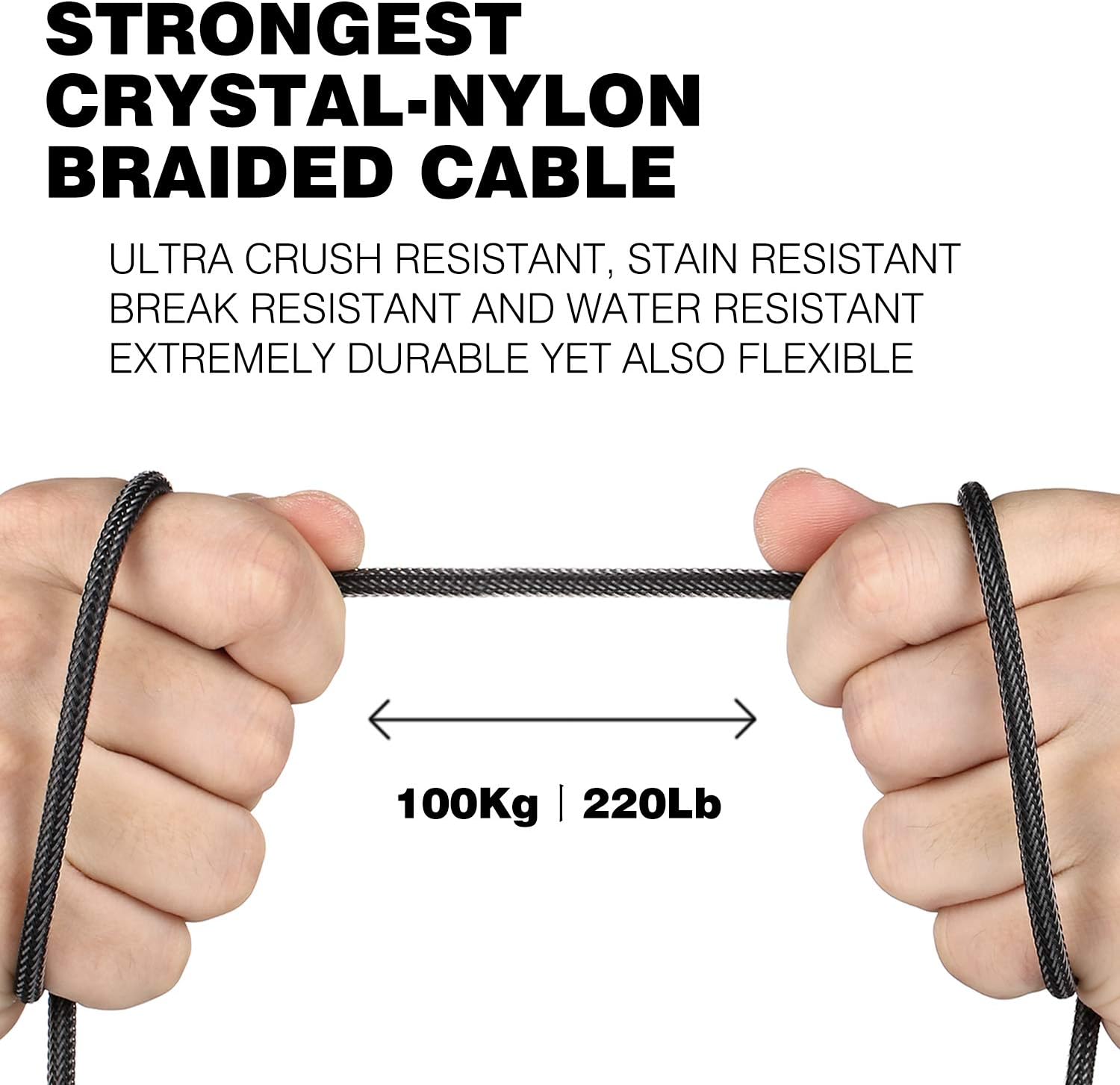 Headphone Splitter,Strong Braided&Gold-Plated3.5mm Stereo Audio Y Splitter Cable - Image 7