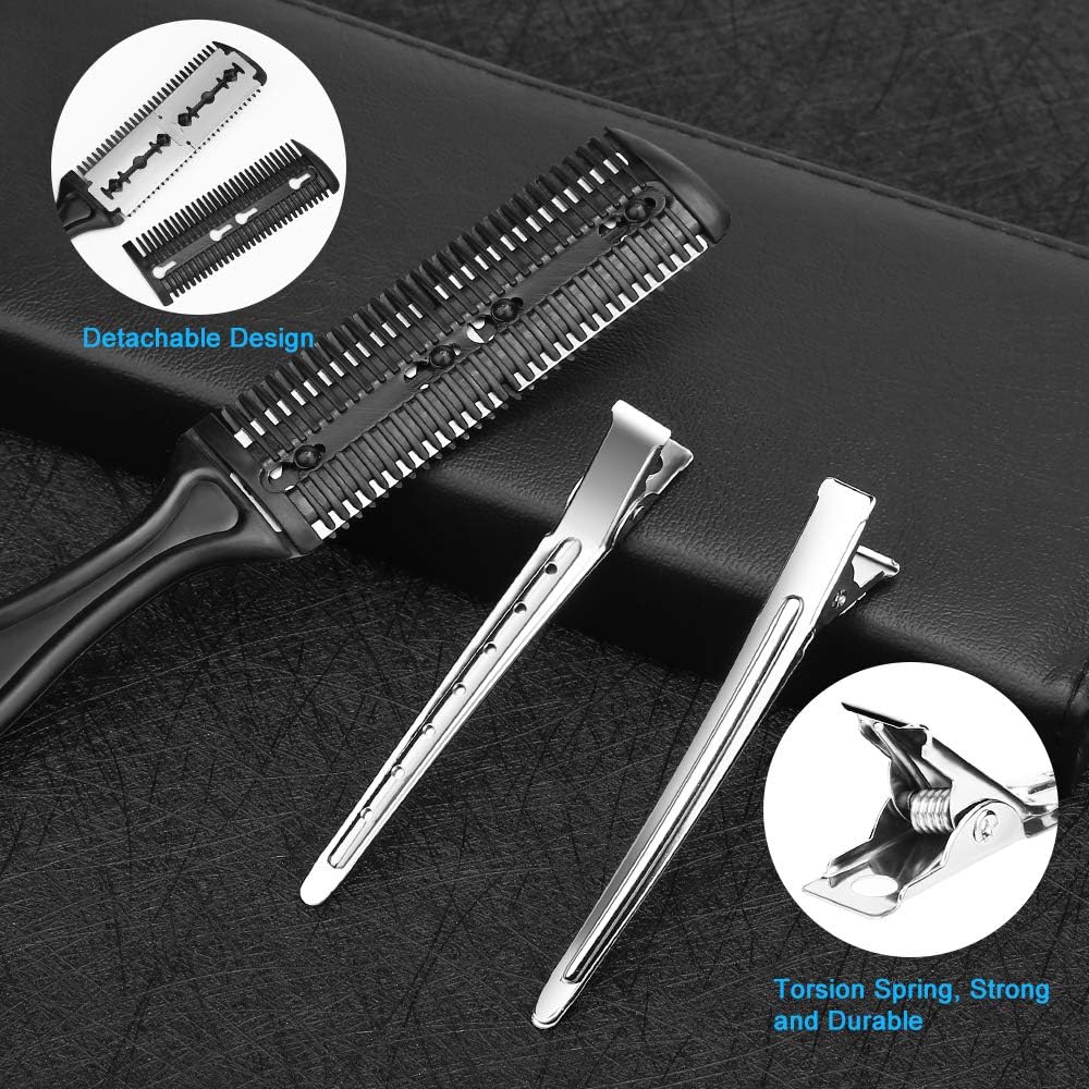 Professional Hair Cutting Scissors, 9 PCS Barber Thinning Scissors Hairdressing - Image 7