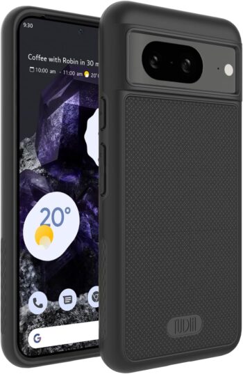 For Google Pixel 8 (2023), Military Grade Shockproof Slim Protective - Black