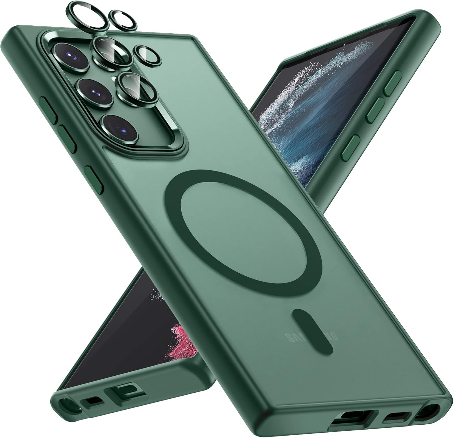 Translucent Matte Shockproof Protective Case for Samsung Galaxy S22 Ultra