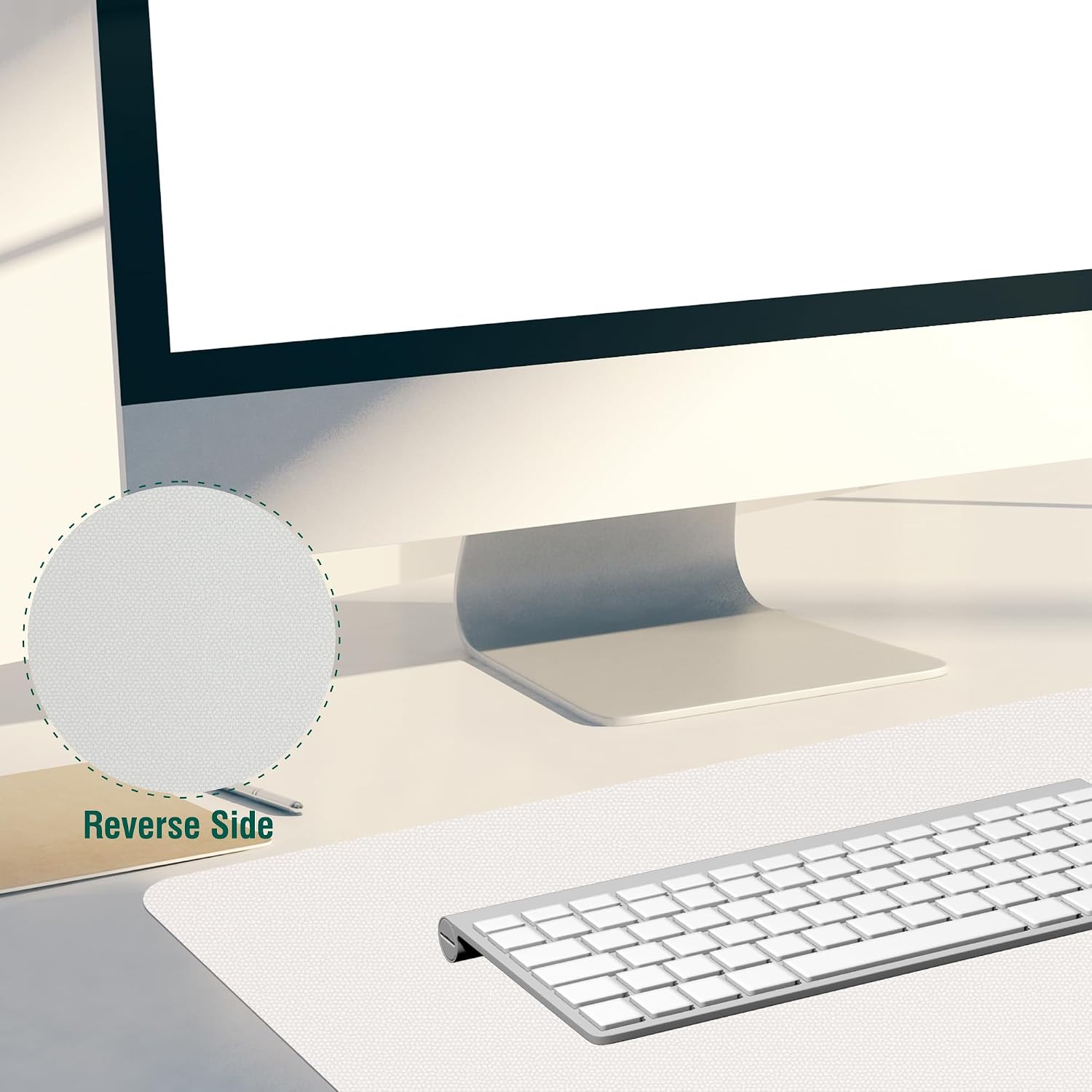 PU Leather DeskPad,Dual Side Desk pad,Office Desk Mat,Dual Color Desk - Image 5