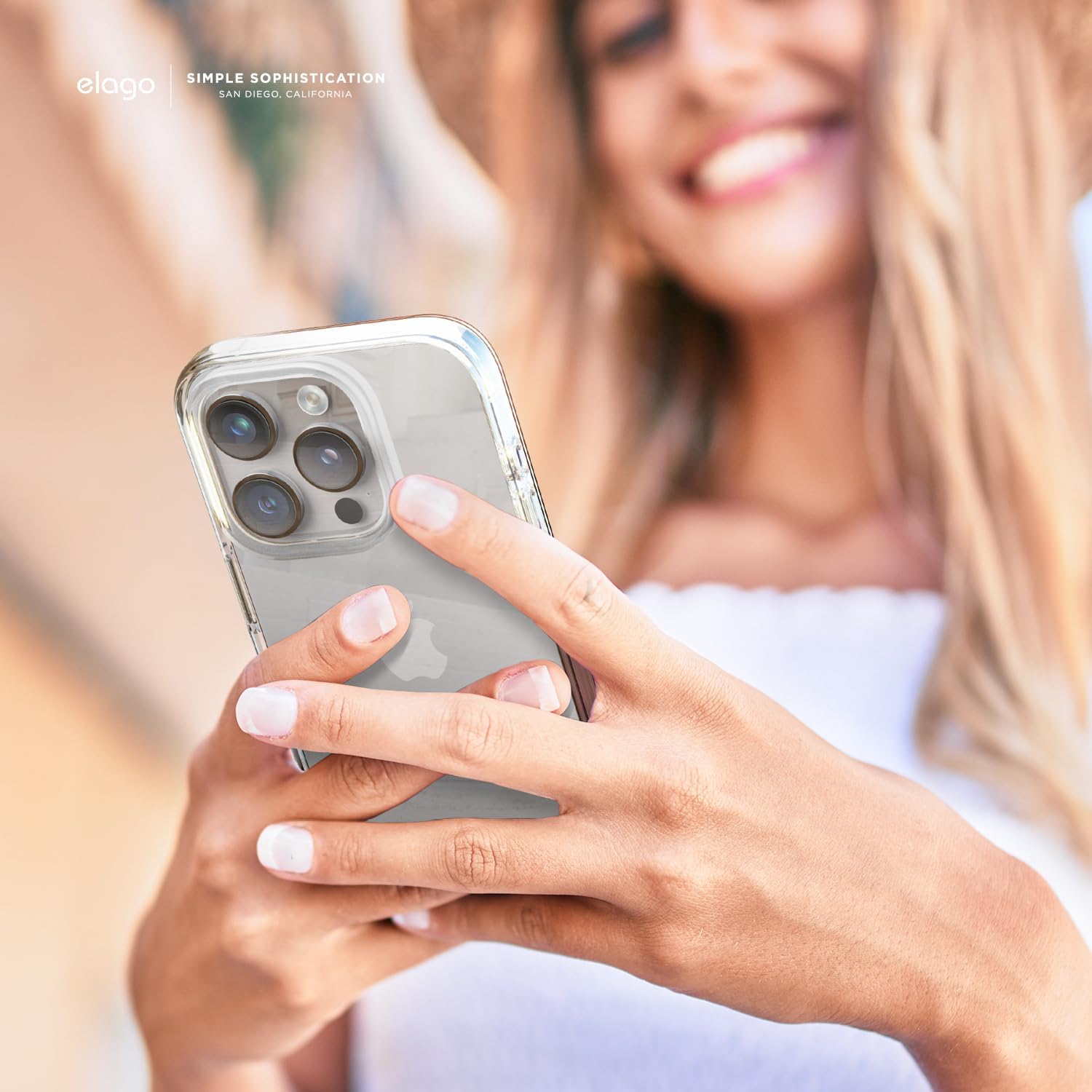 Hybrid Clear Case Compatible with iPhone 15 Pro, Military Grade Drop Protection - Image 8