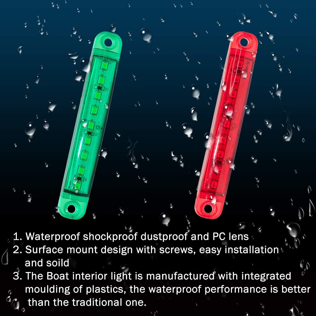 Boat Navigation Lights, 12V Waterproof Marine Utility Led Strip Lights for Boat - Image 4