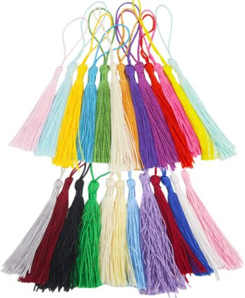 Silky Floss Tassels, 13cm/5 Inch Silky Handmade Soft Craft Mini Tassels-(25PCS,)