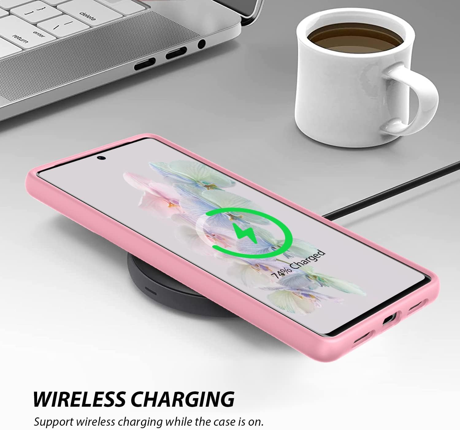 For Google Pixel 7 (2022) Silicone Anti-Scratch Gel Rubber Shockproof - Pink - Image 7