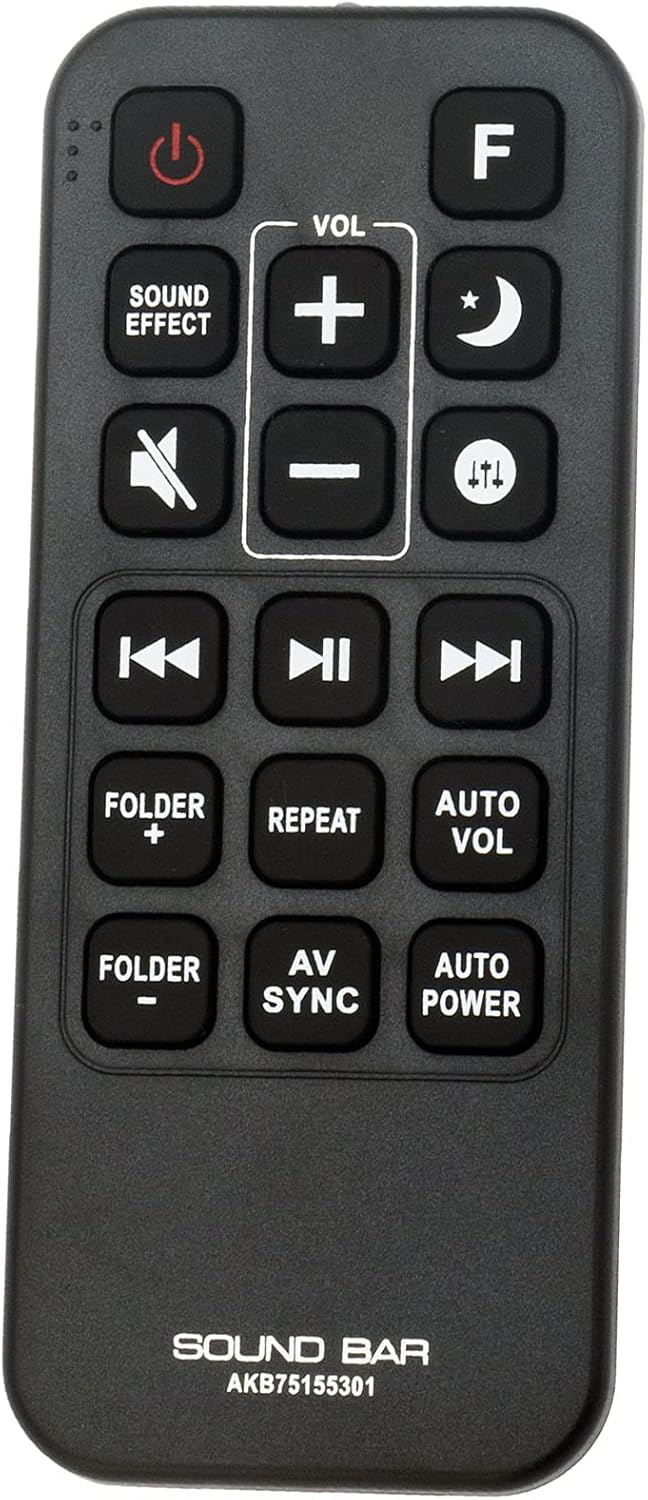 New AKB75155301 Replacement Remote Control Suit for LG Sound Bar SJ5 SJ5Y SJ5Y-S - Image 3