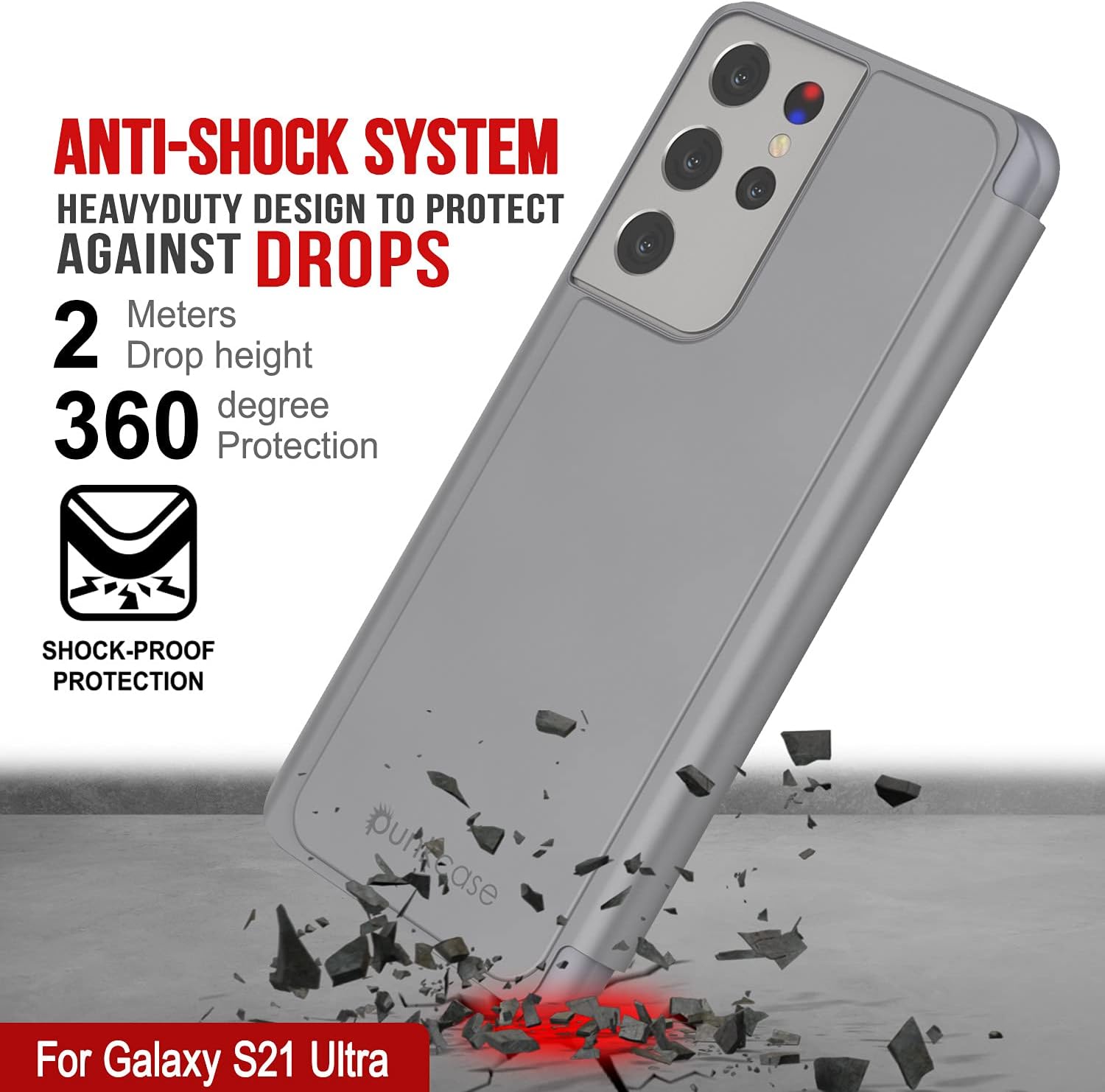 S21 Ultra Protective Flip Cover W/Scratch Resistant Mirror, Reflector Case - Image 4