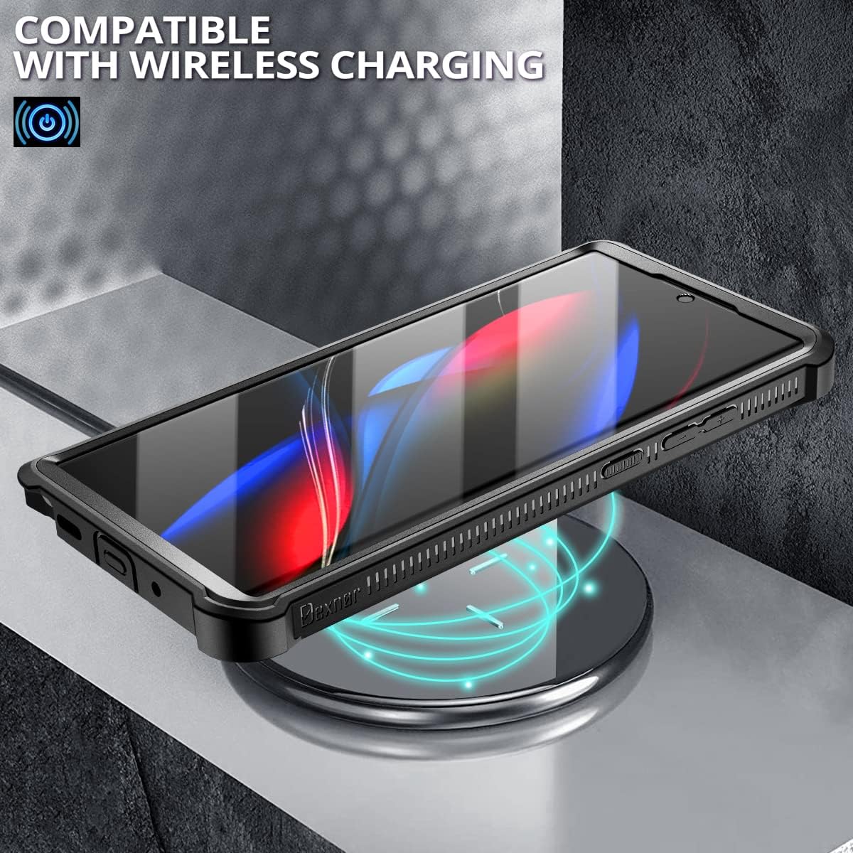 Samsung Note 20 Ultra Case, Heavy Duty Shockproof Protective Cover - Black - Image 6