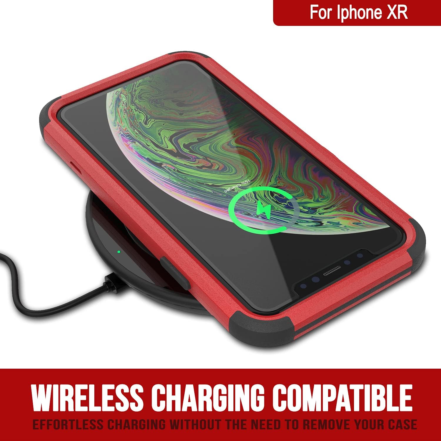 iPhone XR Belt Clip Holster Case 4-1 Rugged & Protective Multilayer Phone Case - Image 6