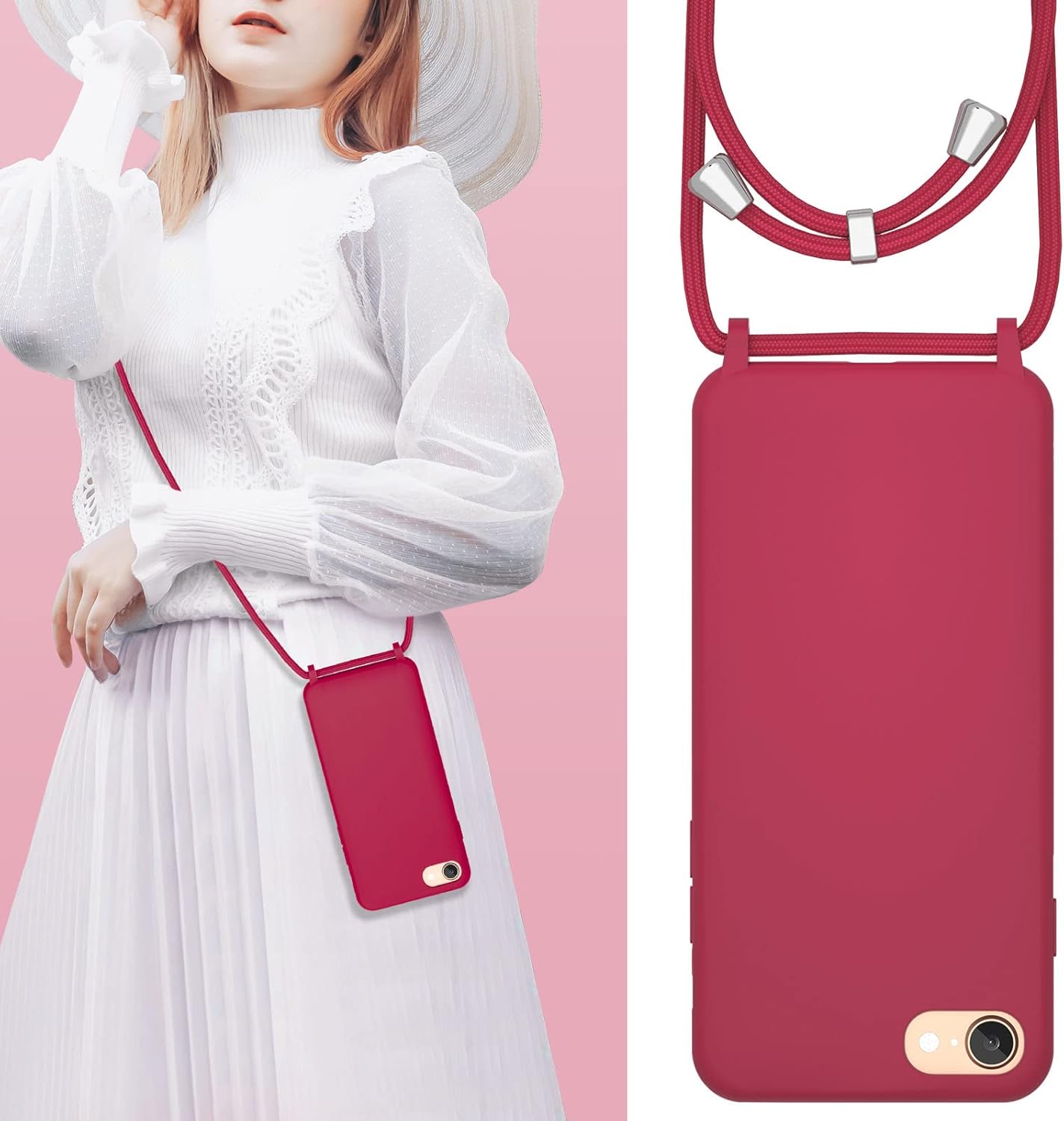 Crossbody Lanyard Phone case for iPhone SE 2022 iPhone 7/iPhone 8/iPhone SE 2020 - Image 2