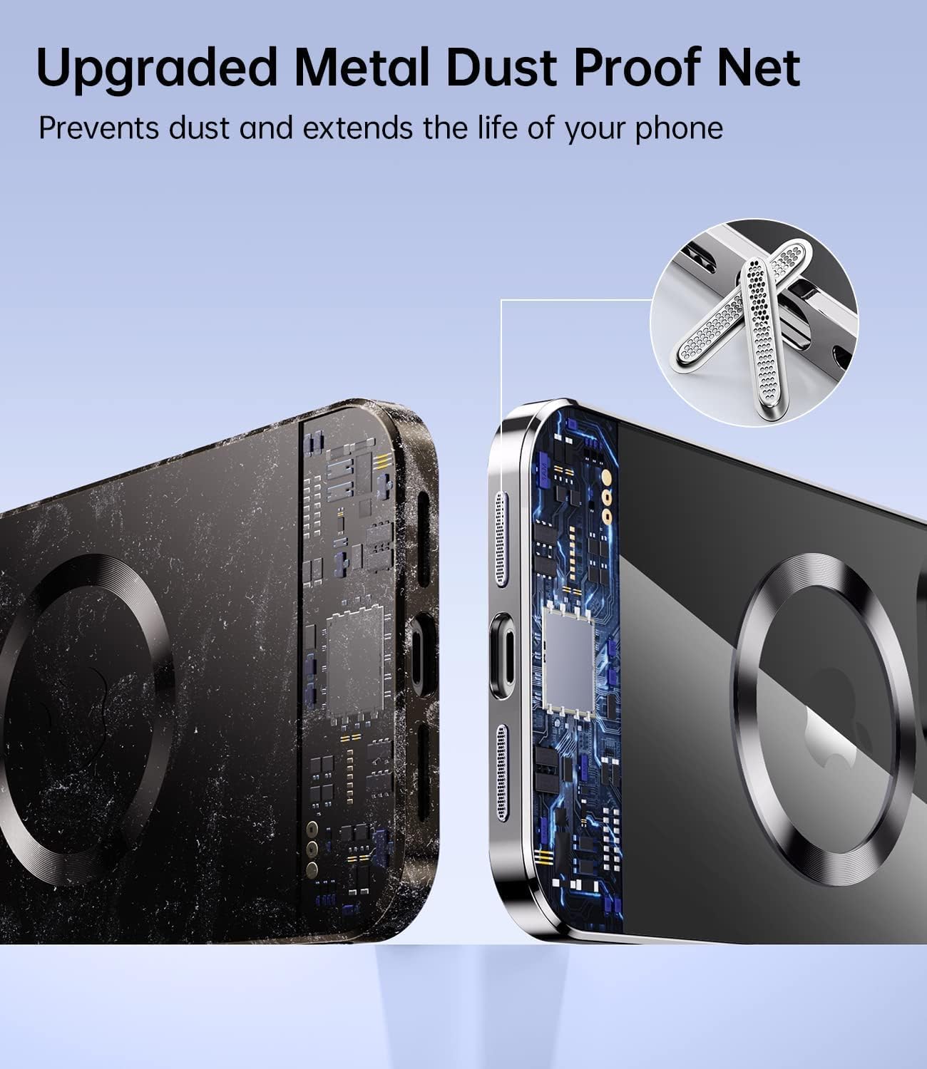 iPhone 11, Military Grade Clear Magnetic Slim Protection Case w Camera Protector - Image 5