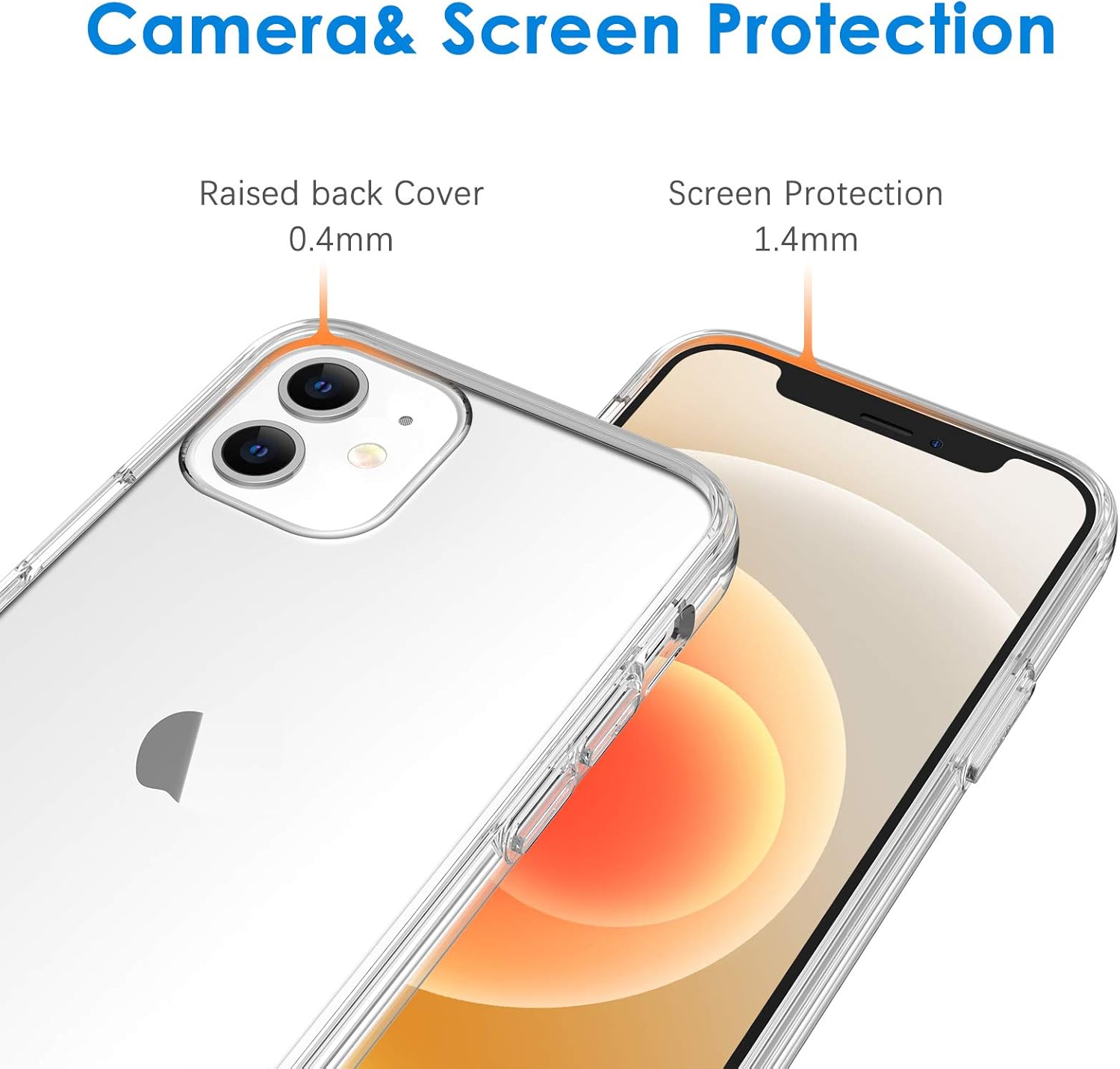 Case for iPhone 12/12 Pro 6.1-Inch, Non-Yellowing Shockproof Phone Bumper(Clear) - Image 5