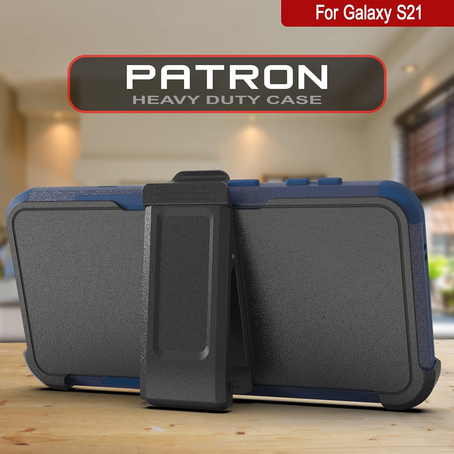 Galaxy S21 Belt Clip Holster 4-1 Rugged & Protective Multilayer Phone Case - Image 2