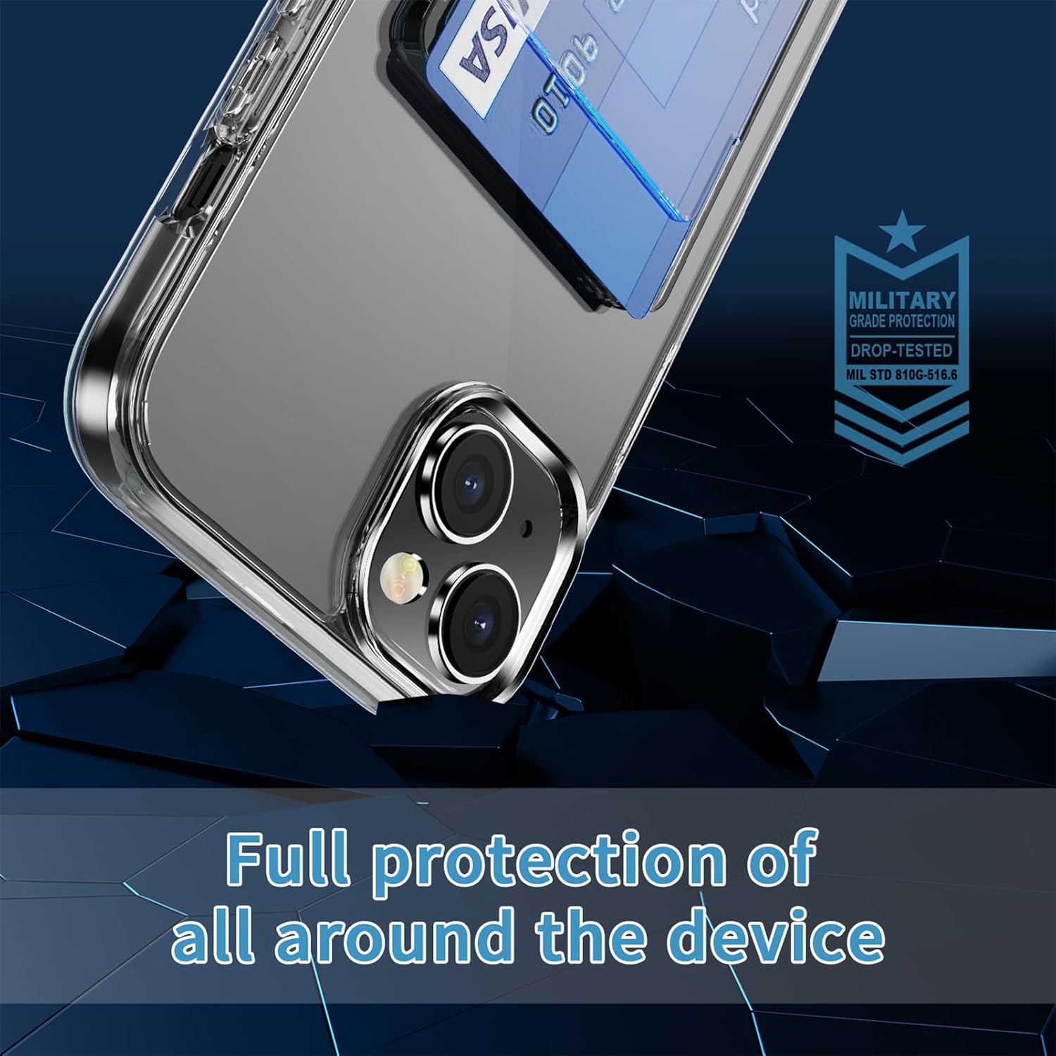 iPhone 14/13 Full Protection Case - Crystal Clear - Image 4