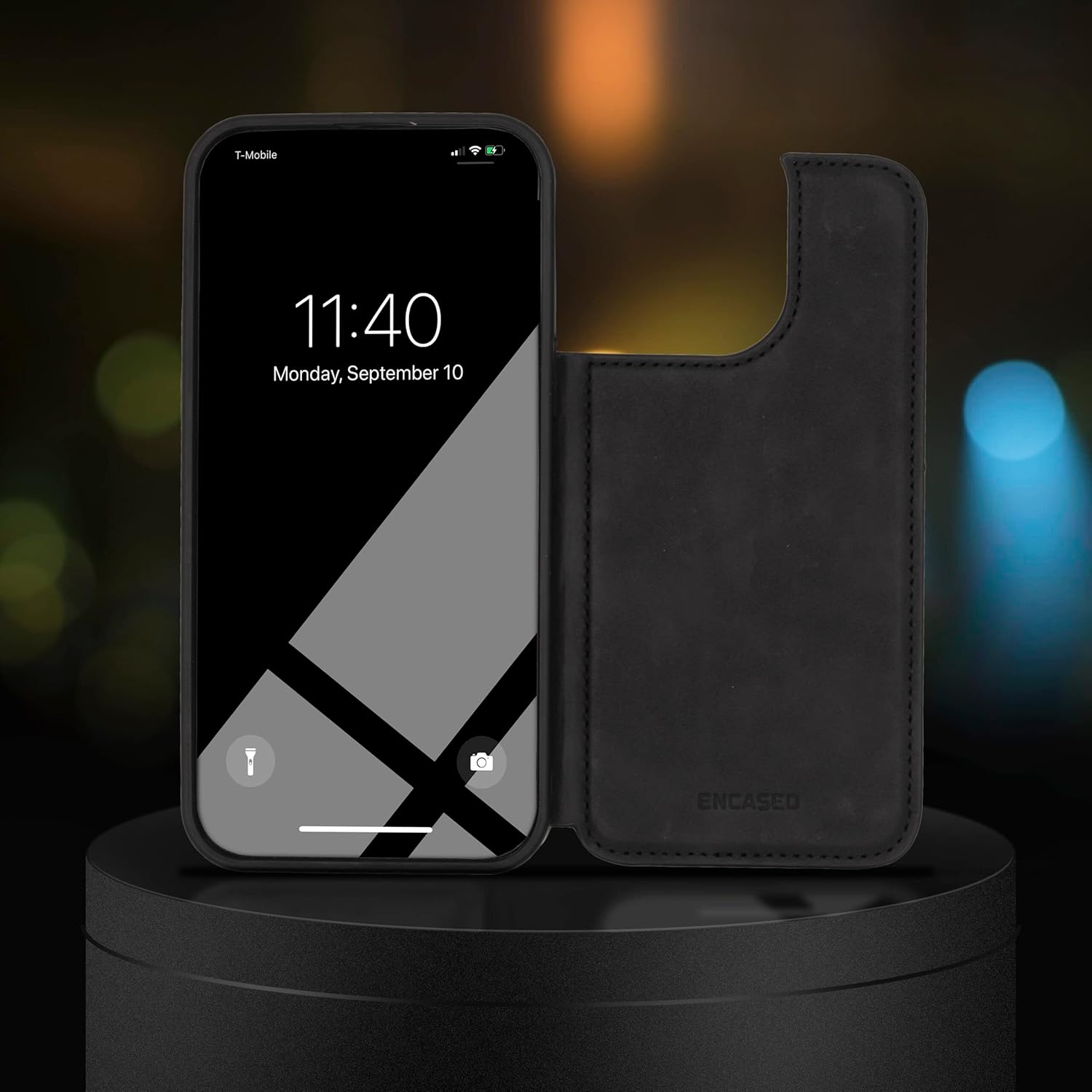 For iPhone 14 Pro Max Case with Card Holder Folio and Wrist Strap - Image 7