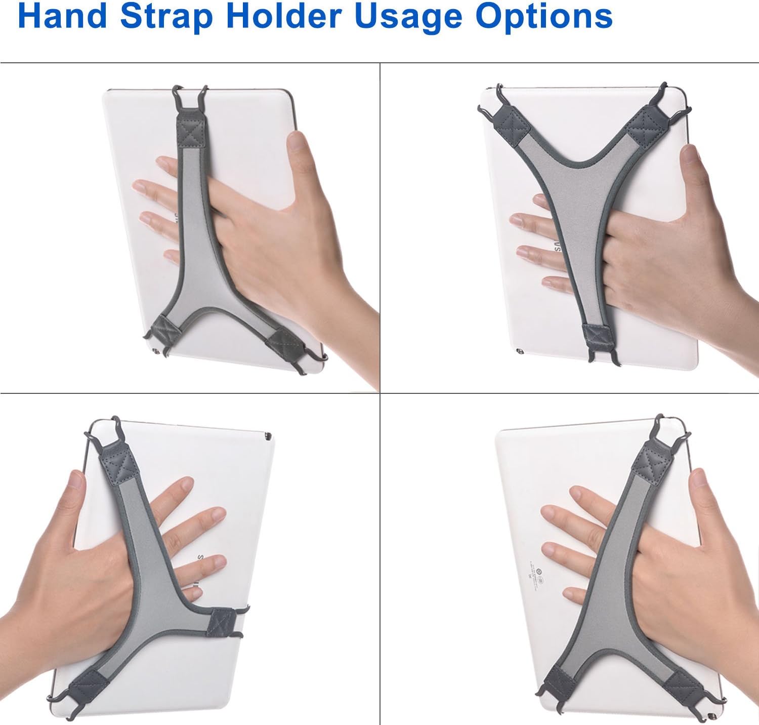 Security Hand Strap Holder Finger Grip for Tablets (Grey) - Image 3