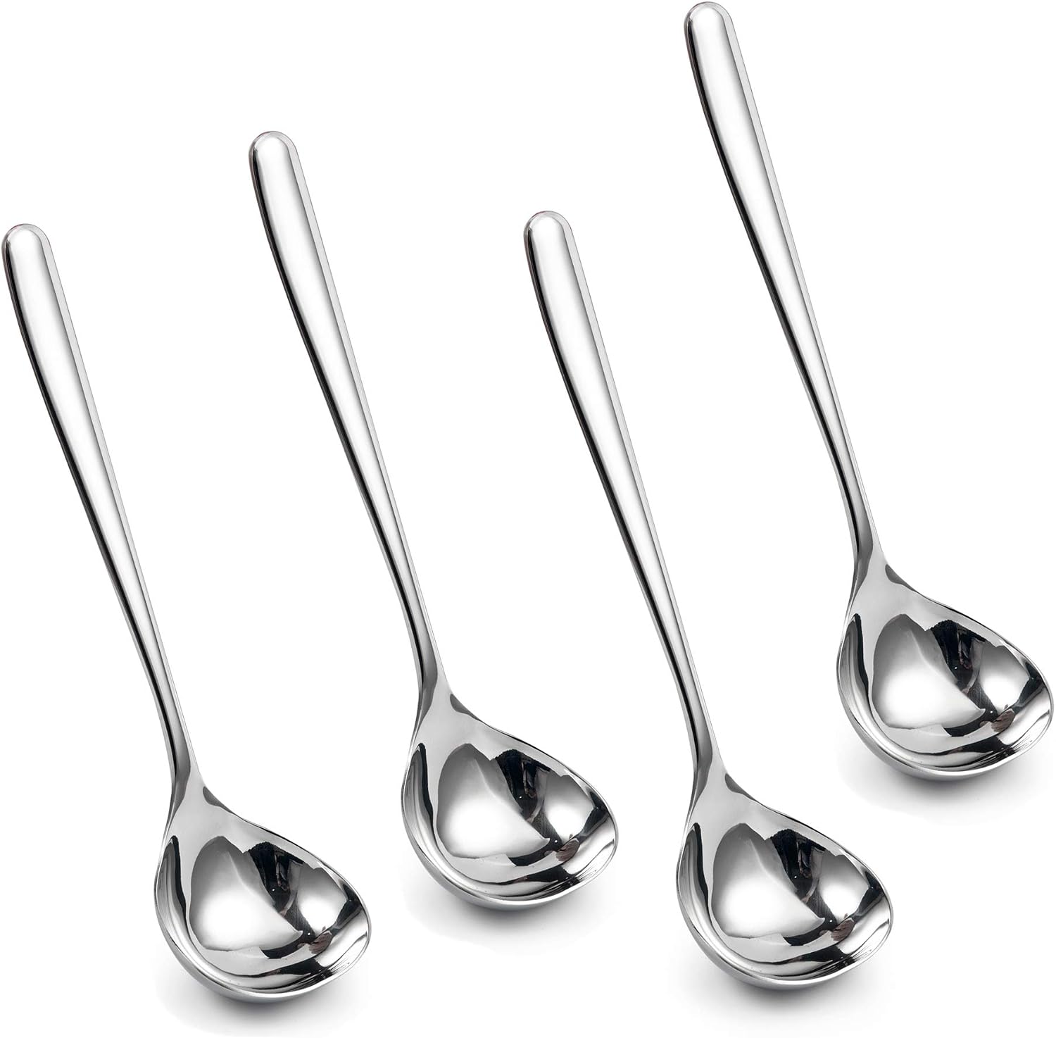 8-Inch Mini Sauce Gravy Ladle SUS304 Stainless Steel Deep Serving Soup Spoon