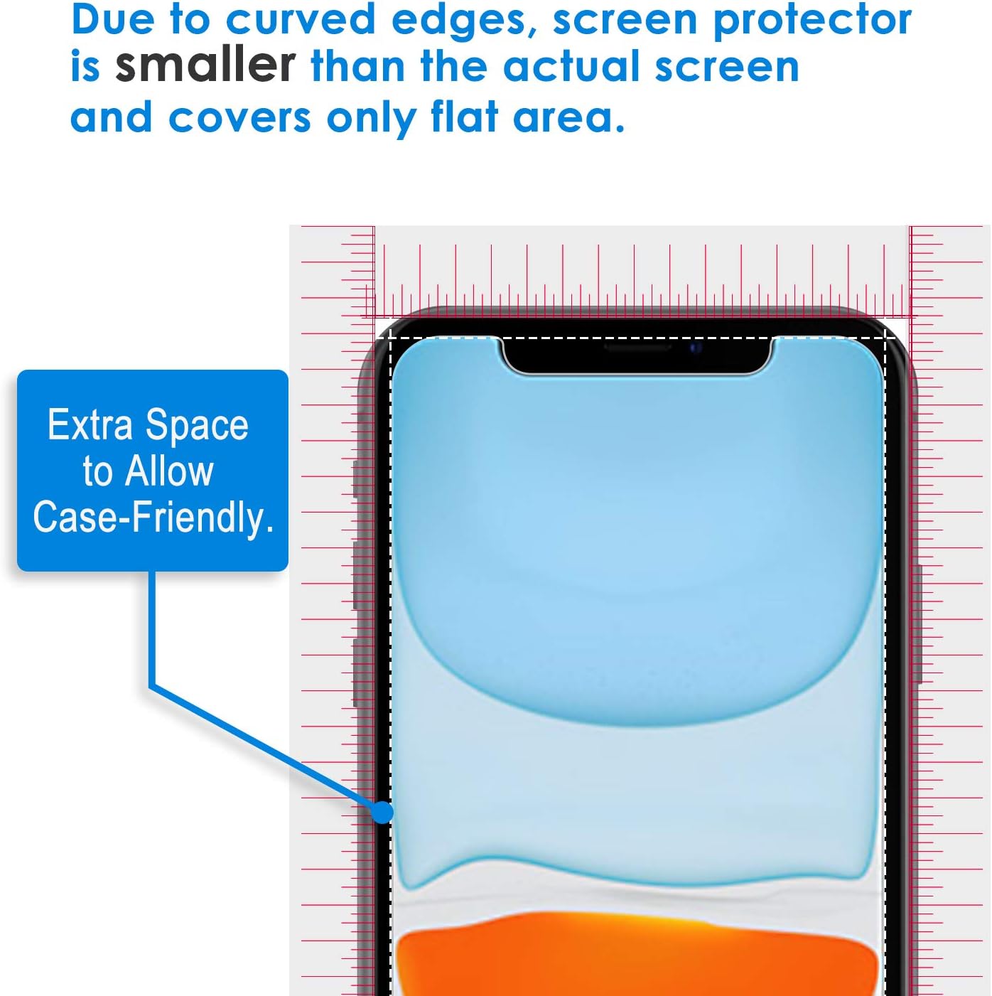 Screen Protector for iPhone 11 and iPhone XR 6.1-Inch,Tempered Glass Film,2-Pack - Image 4