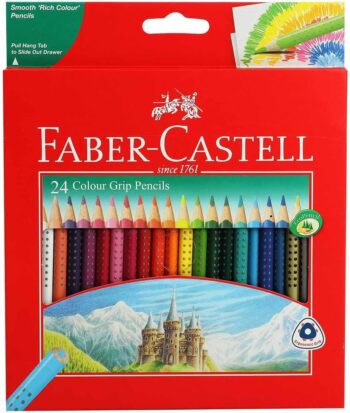 Faber-Castell Permanent Colour Grip Pencils Box of 24, (16-116253)