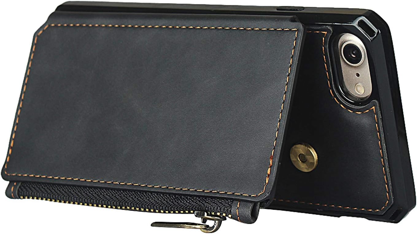 iPhone 6/7/8,(RFID Blocking), Leather Waller Kickstand Case - Image 5