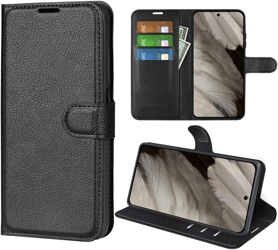 Google Pixel 8 Pro PU Leather Flip Cover Premium Magnetic Wallet Card Phone Case