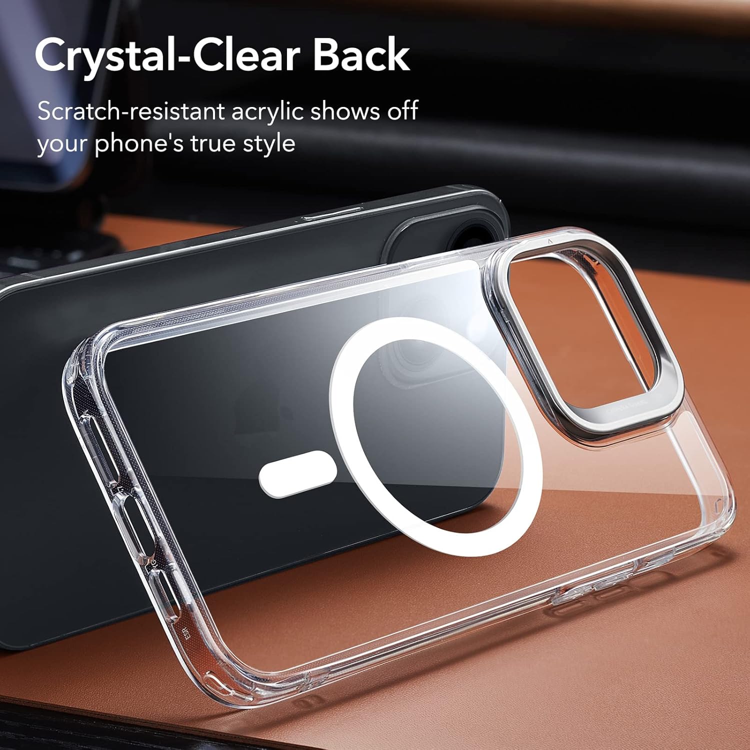 For iPhone 13 Case/iPhone 14 Case, Compatible with MagSafe (HaloLock), Clear - Image 7