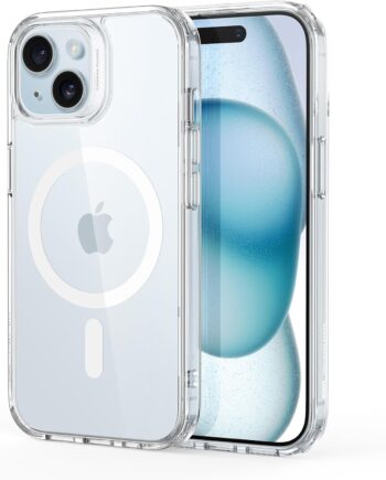Case Compatible with iPhone 15 Case, Compatible with MagSafe (Clear)