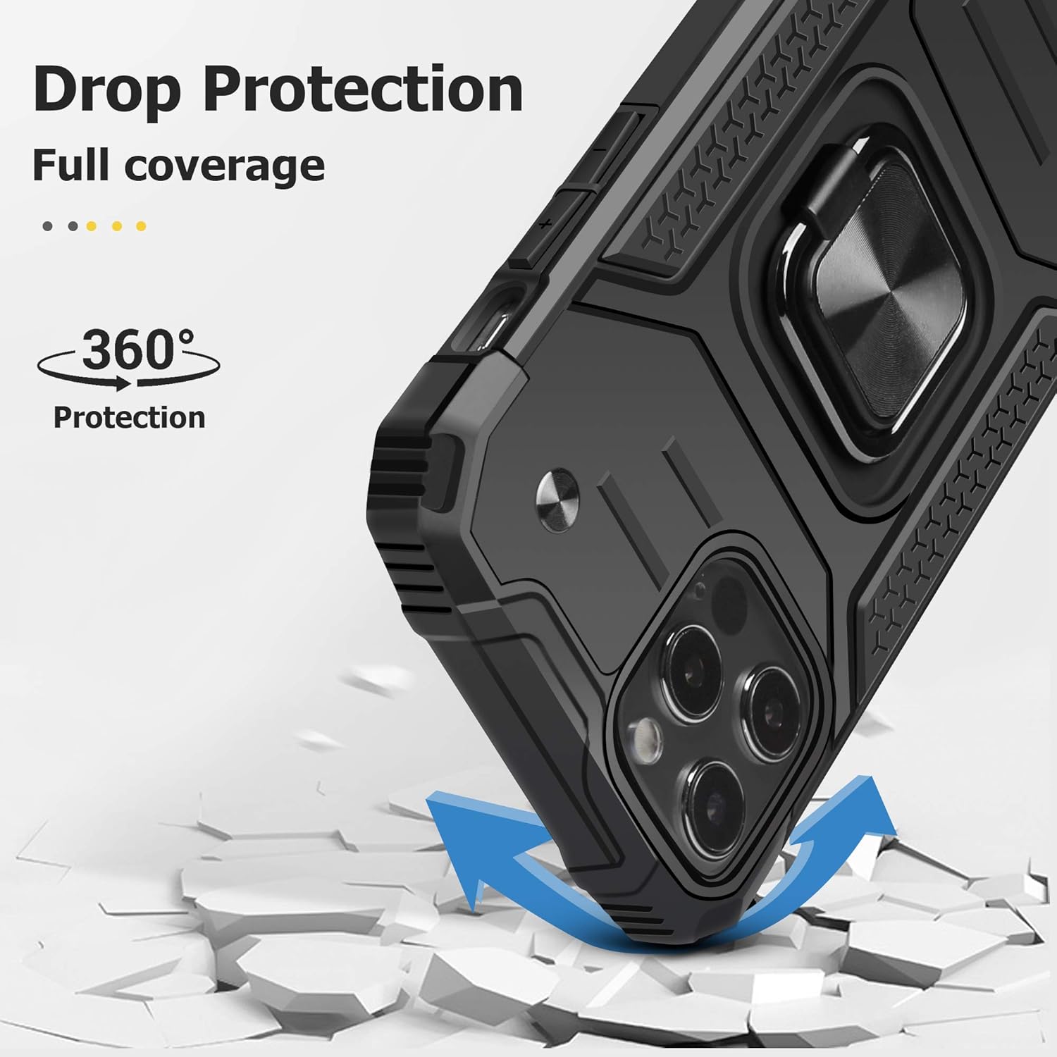 iPhone 12 Pro Max, Shockproof Rugged Military Grade Drop Protection Case - Image 4