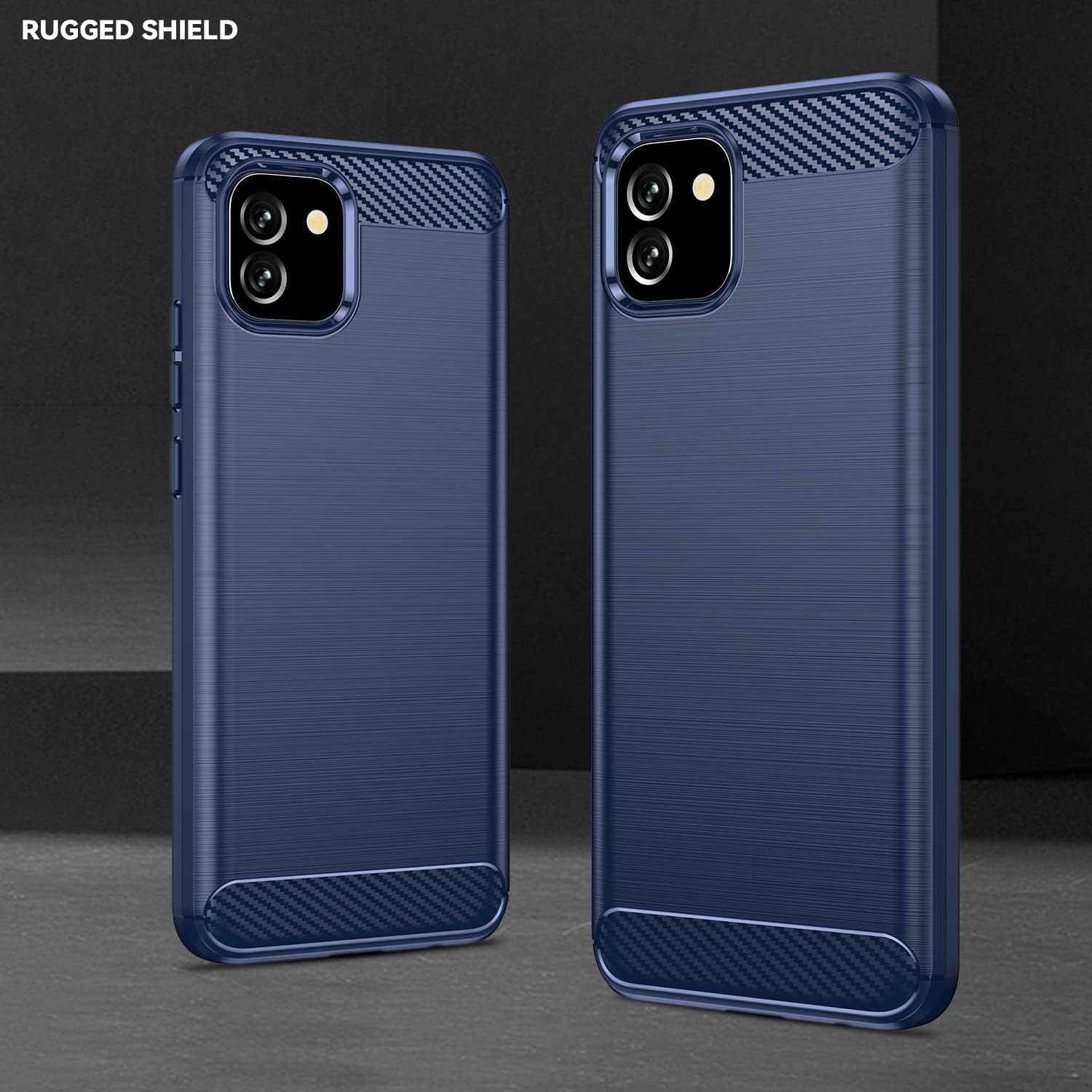 Case for Samsung Galaxy A03 Silicone Slim Case w Tempered Glass Screen Protector - Image 5